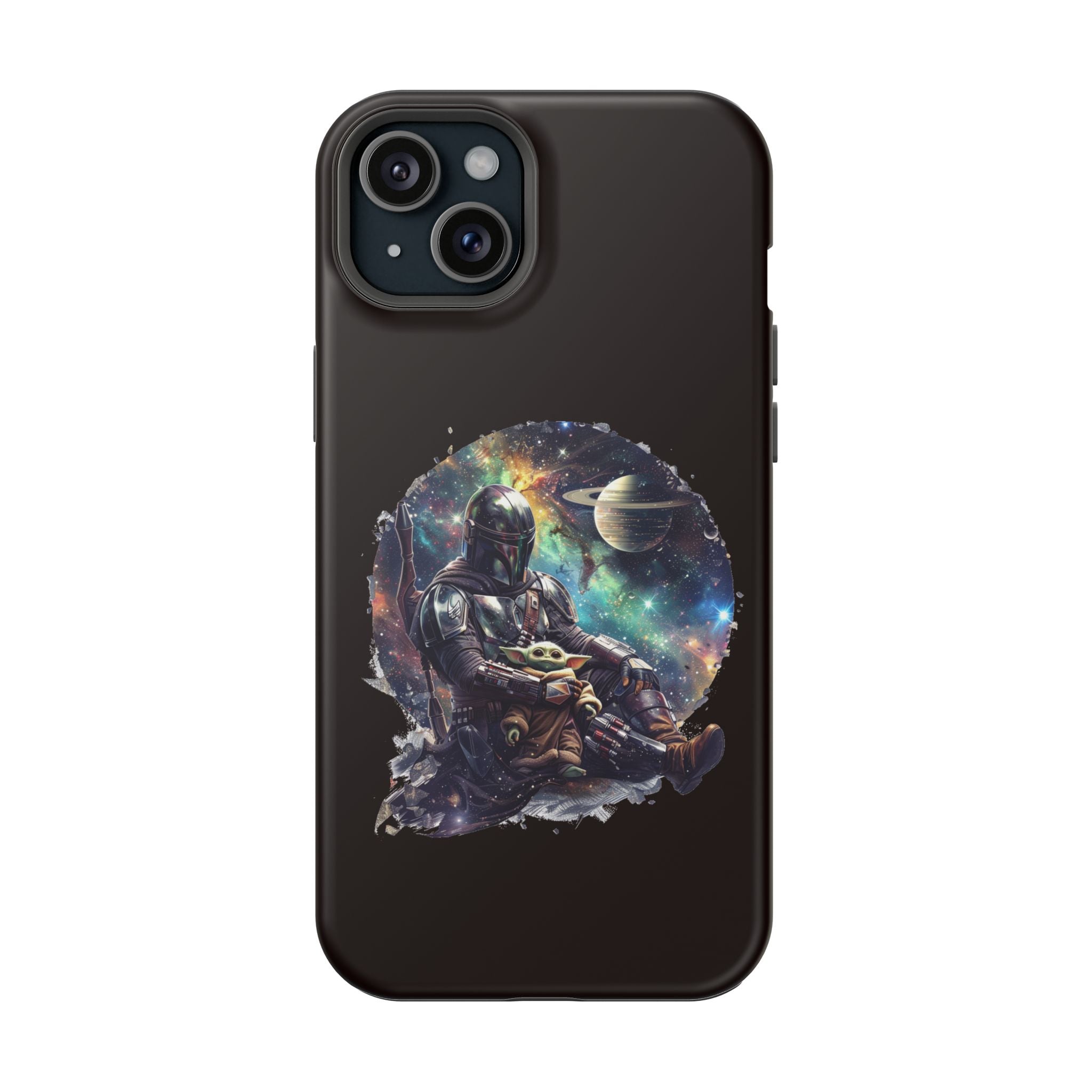 Space Mandalorian Phone Case — Magnetic Impact-Resistant Baby Yoda Design