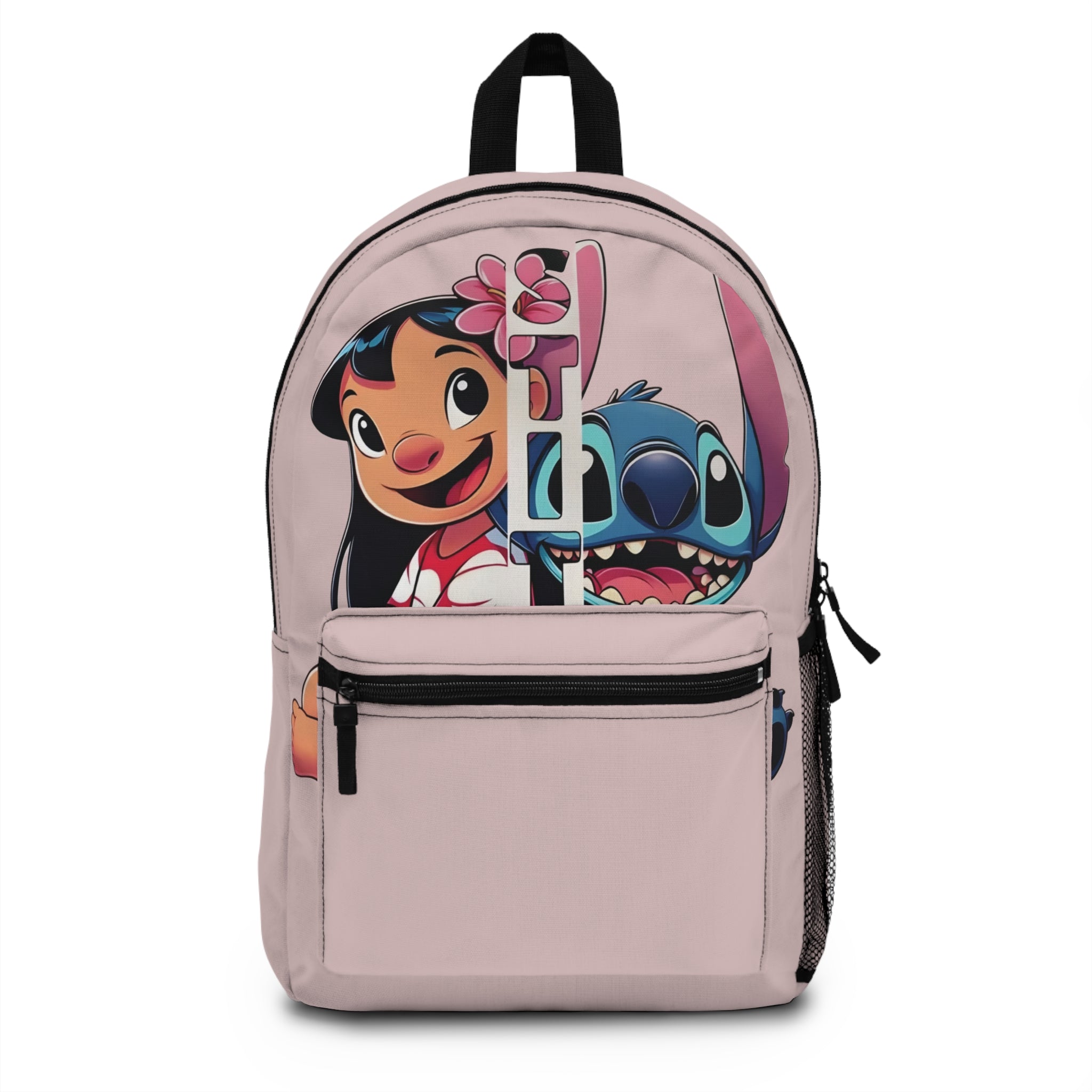 Lilo & Stitch Cute Kids Backpack — Pink Cartoon Character School Bag