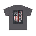 250 Years USA Flag T-Shirt — 1776-2026 Bicentennial Celebration Tee