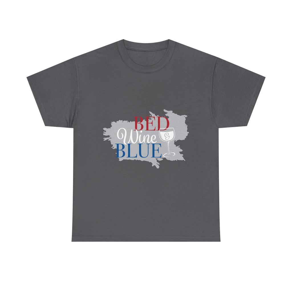 T-Shirt — "Red Wine Blue" Patriotic Wine Lover Graphic Tee