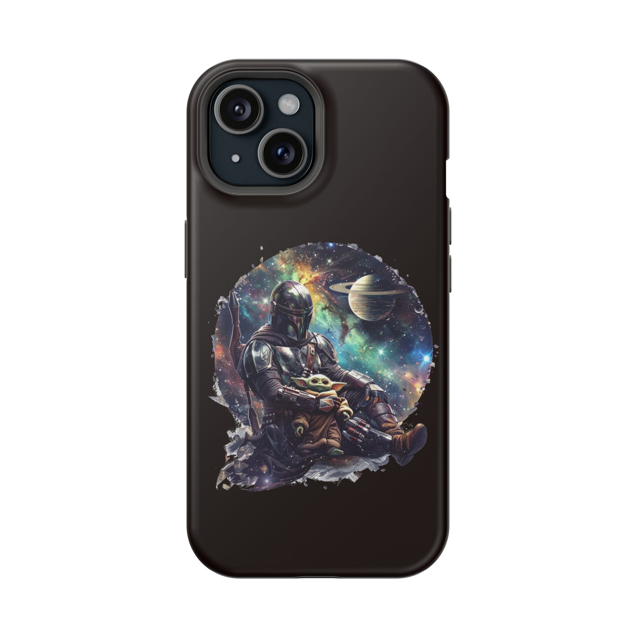 Space Mandalorian Phone Case — Magnetic Impact-Resistant Baby Yoda Design