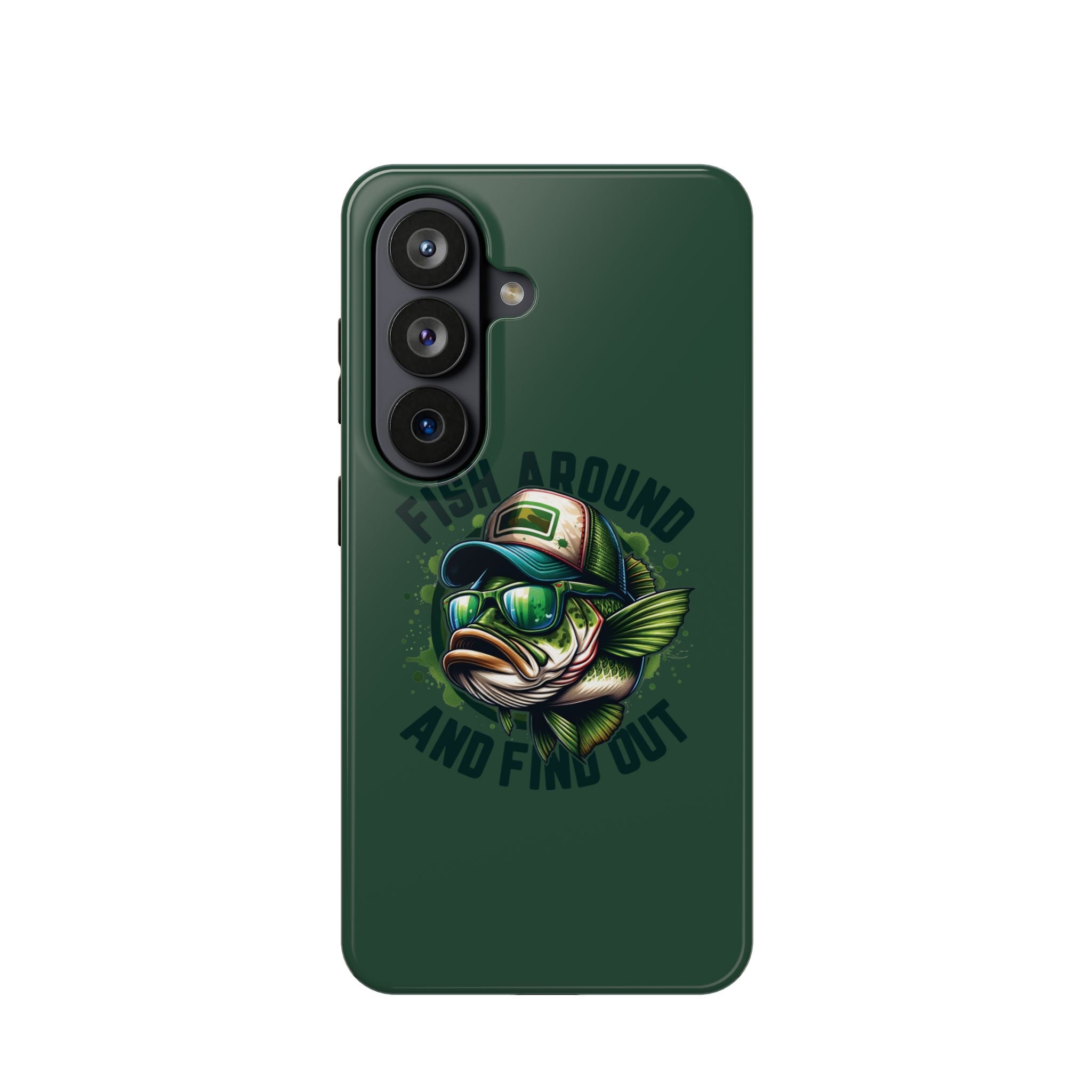 Fishing Phone Case — "Fish Around and Find Out" Magnetic Impact-Resistant Cover