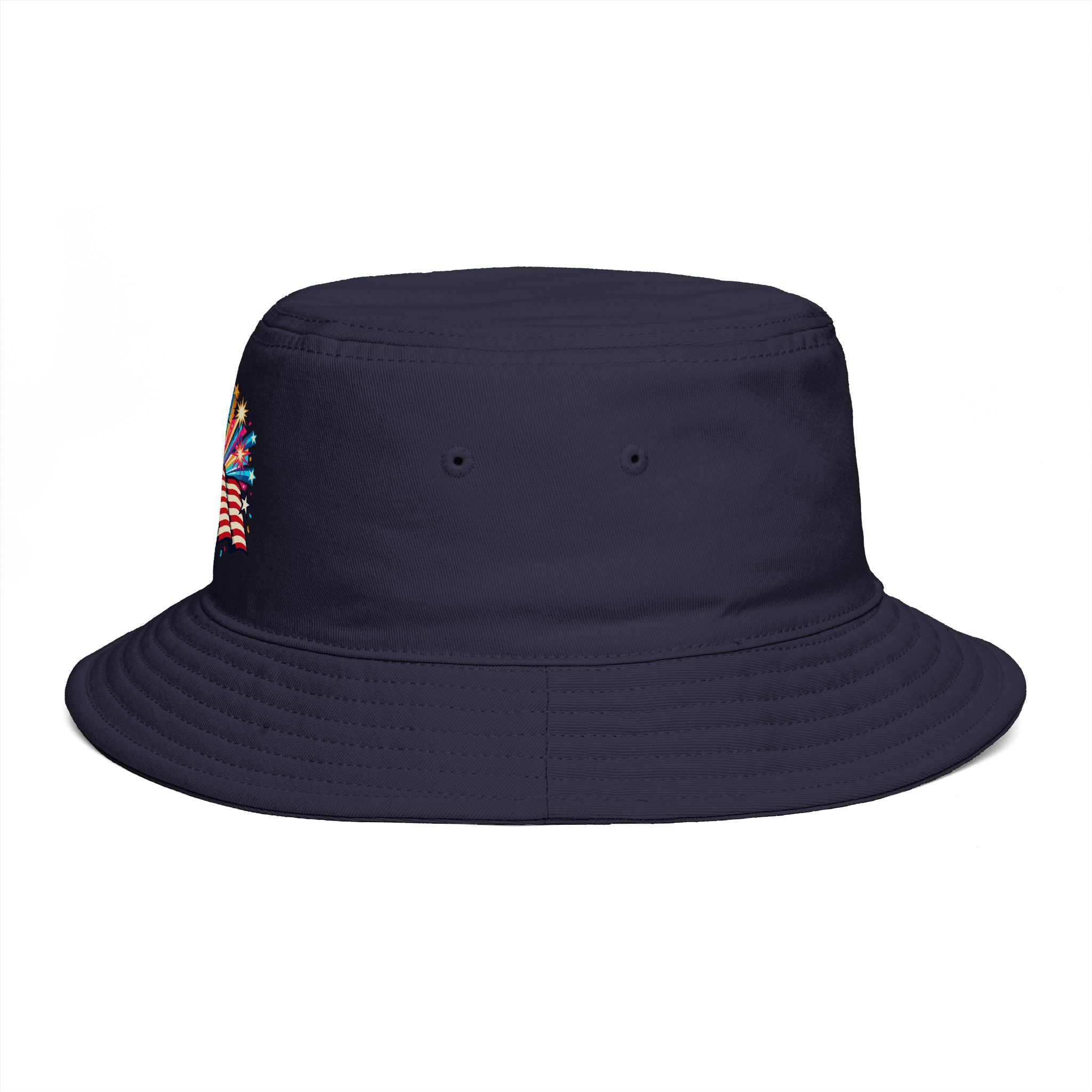 Patriotic Fireworks Bucket Hat – American Flag Celebration Hat