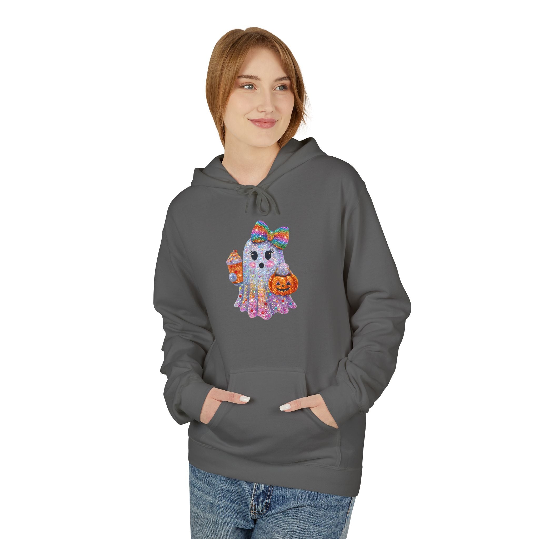 Colorful Cat Silhouette Hoodie — Floral Watercolor Kitten Design