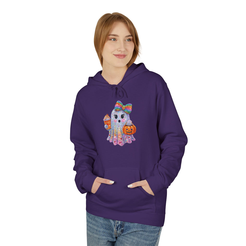 Colorful Cat Silhouette Hoodie — Floral Watercolor Kitten Design