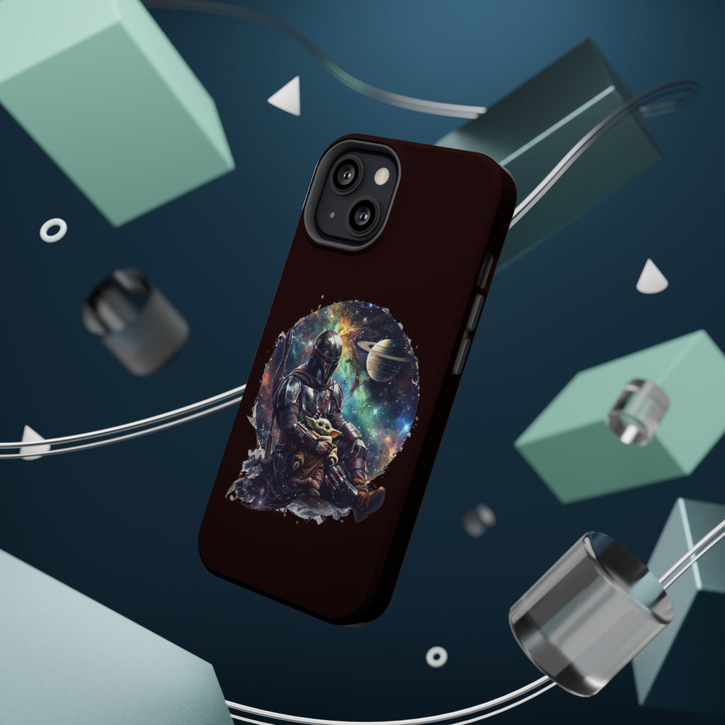 Space Mandalorian Phone Case — Magnetic Impact-Resistant Baby Yoda Design