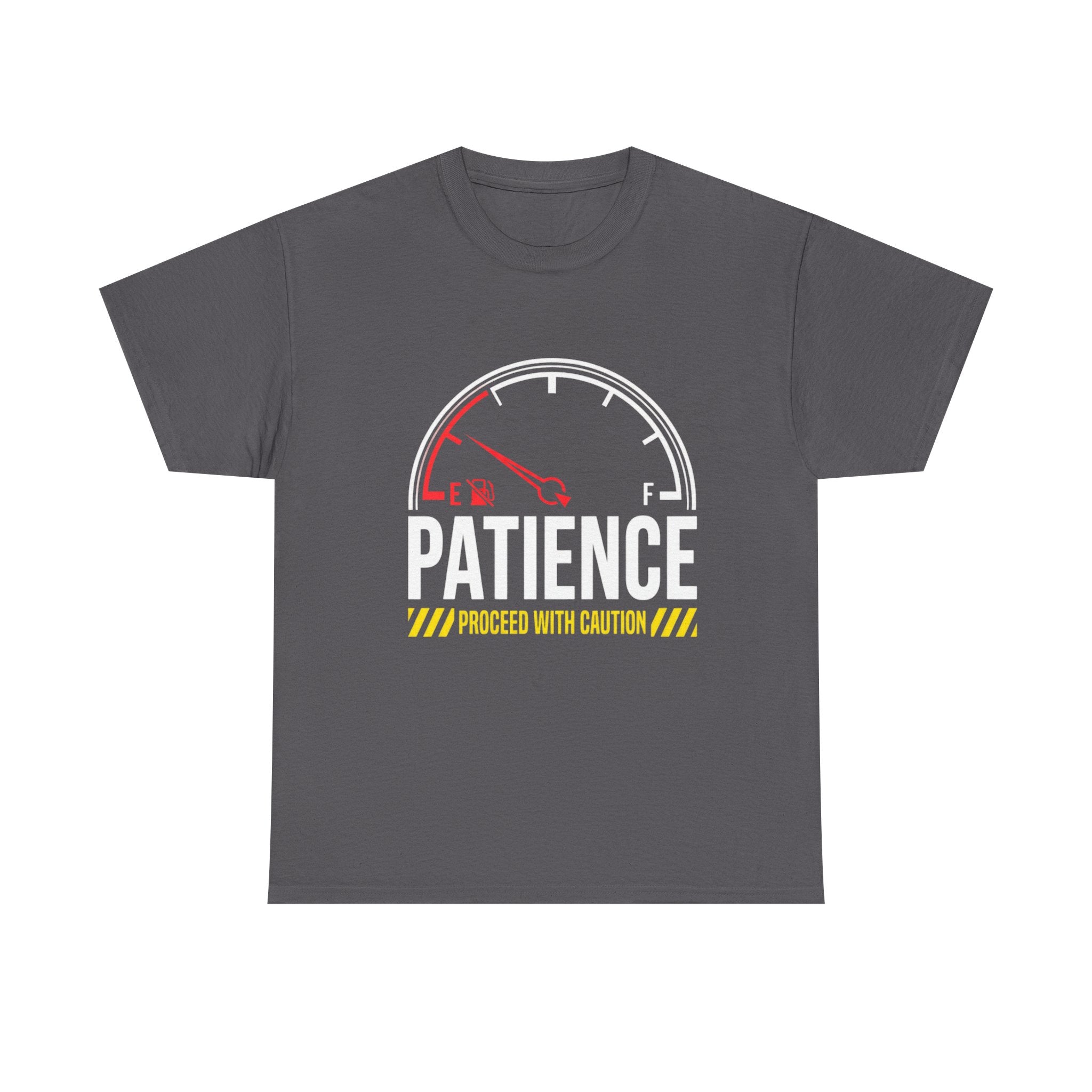 Patience Gauge T-Shirt — "Proceed With Caution" Graphic Tee