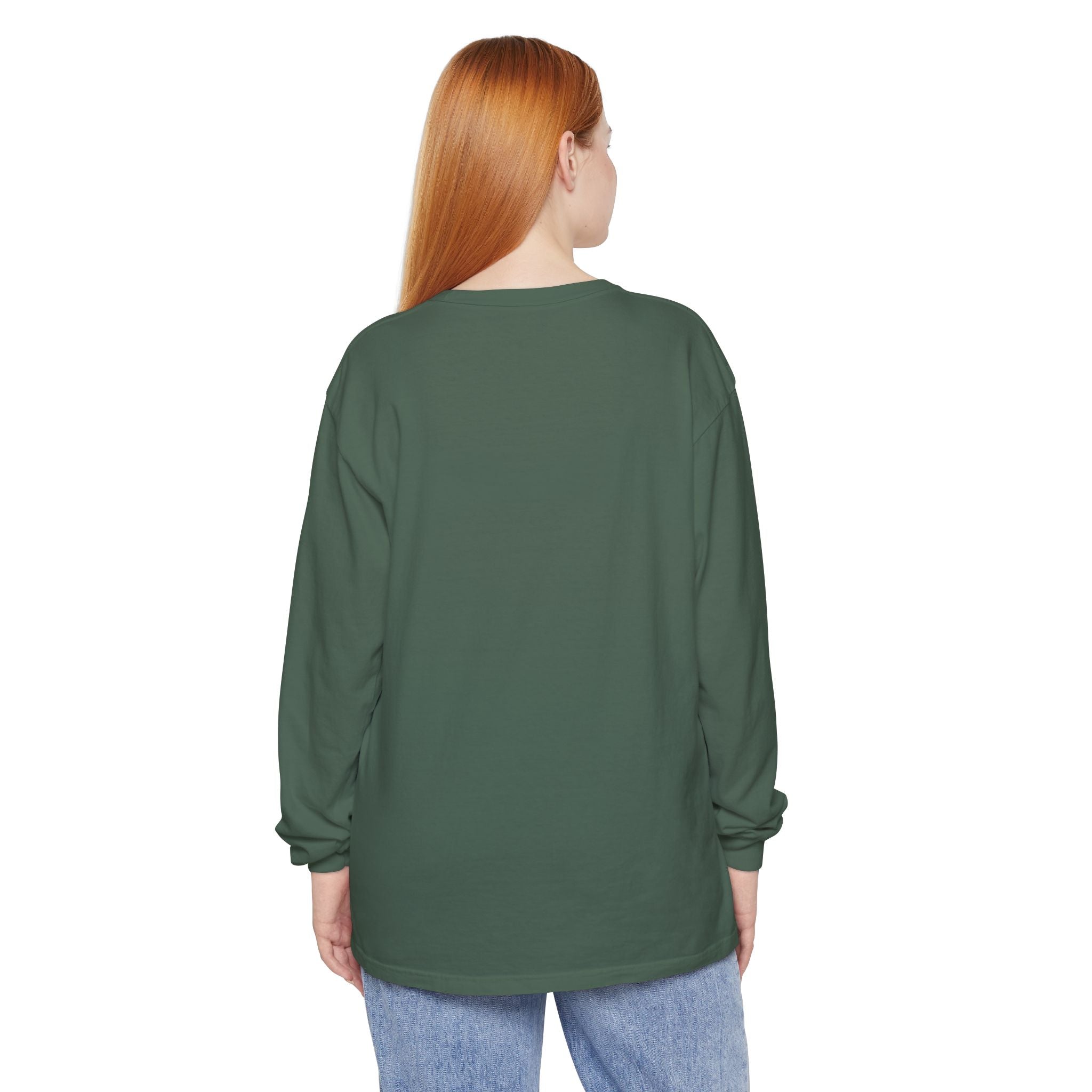 Halloween Coffee Long Sleeve Tee — "Freshly Boo'd Coffee, Scream & Sugar"
