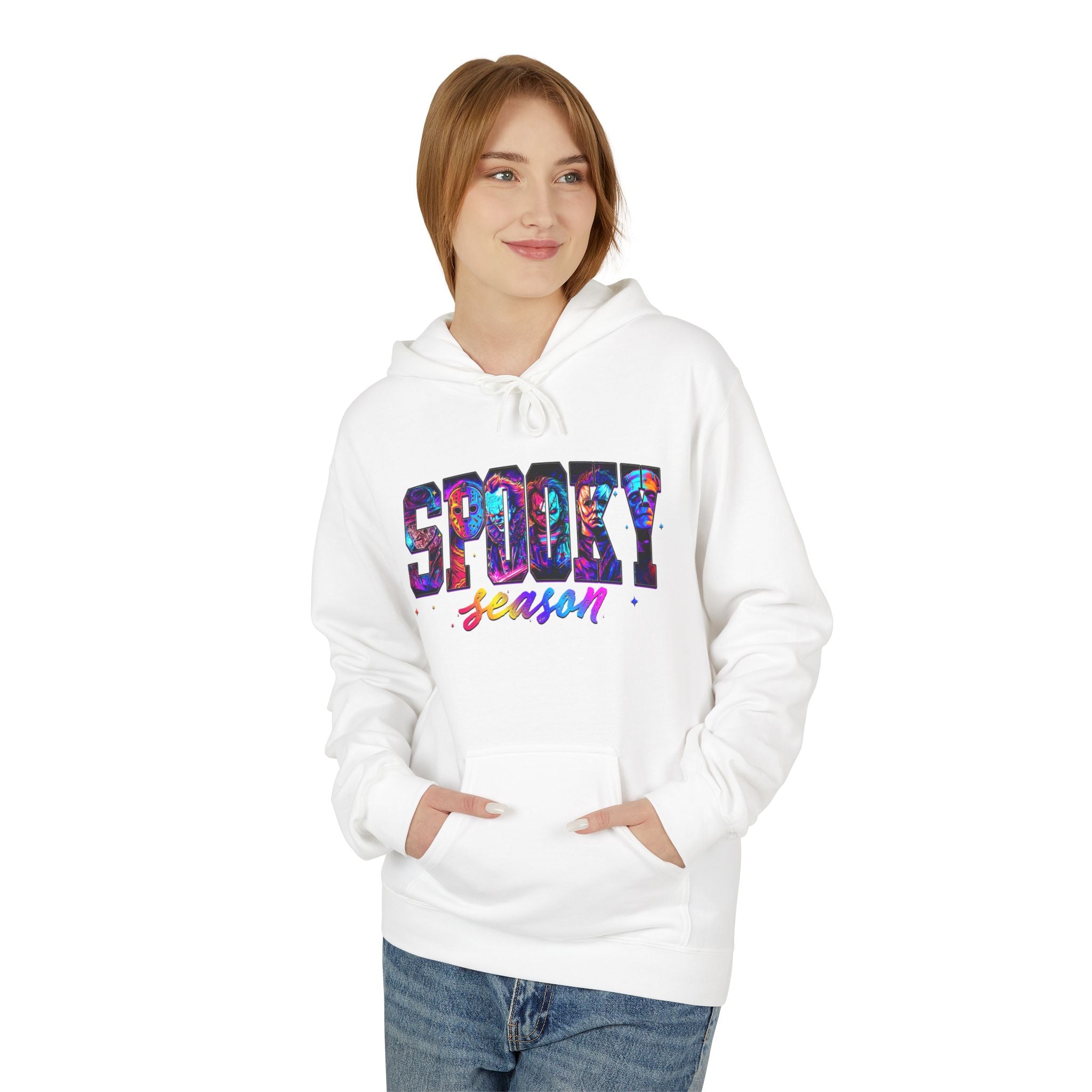 Spooky Season Hoodie — Colorful Halloween Graphic Pullover