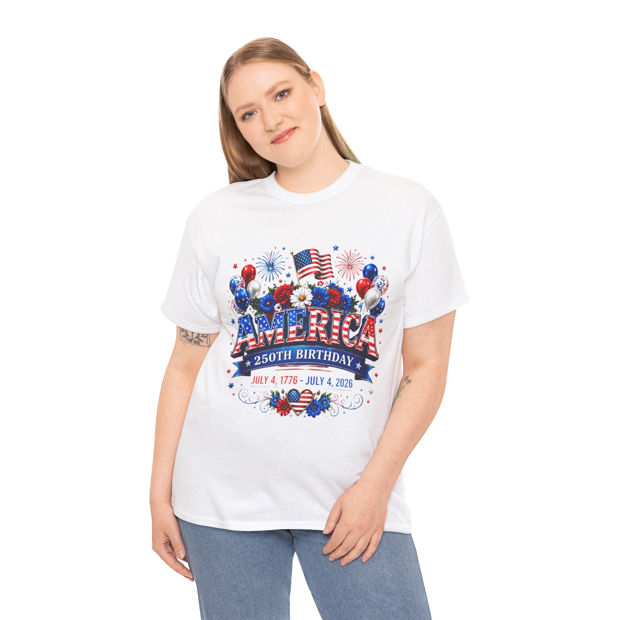 America 250th Birthday T-Shirt — July 4th 1776–2026 Patriotic Tee