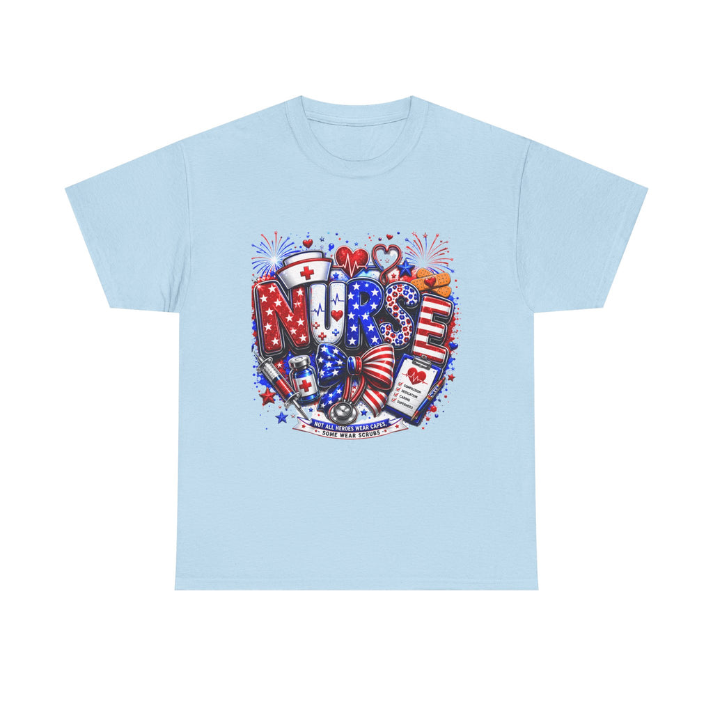 Nurse Heart Graphic Tee – Patriotic RN Appreciation T‑Shirt