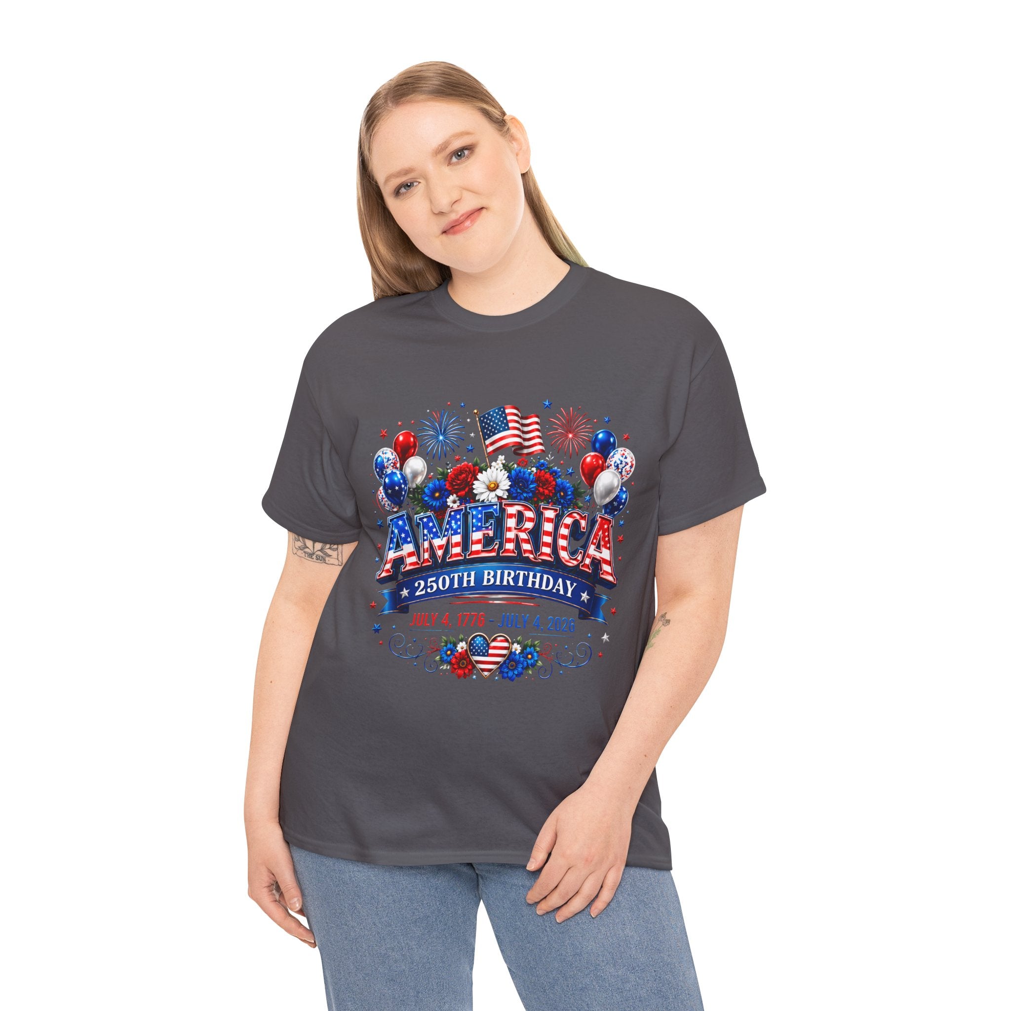 America 250th Birthday T-Shirt — July 4th 1776–2026 Patriotic Tee