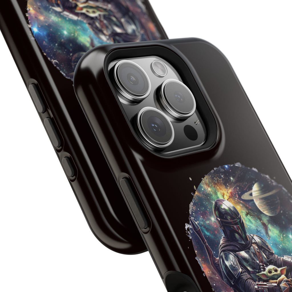 Space Mandalorian Phone Case — Magnetic Impact-Resistant Baby Yoda Design