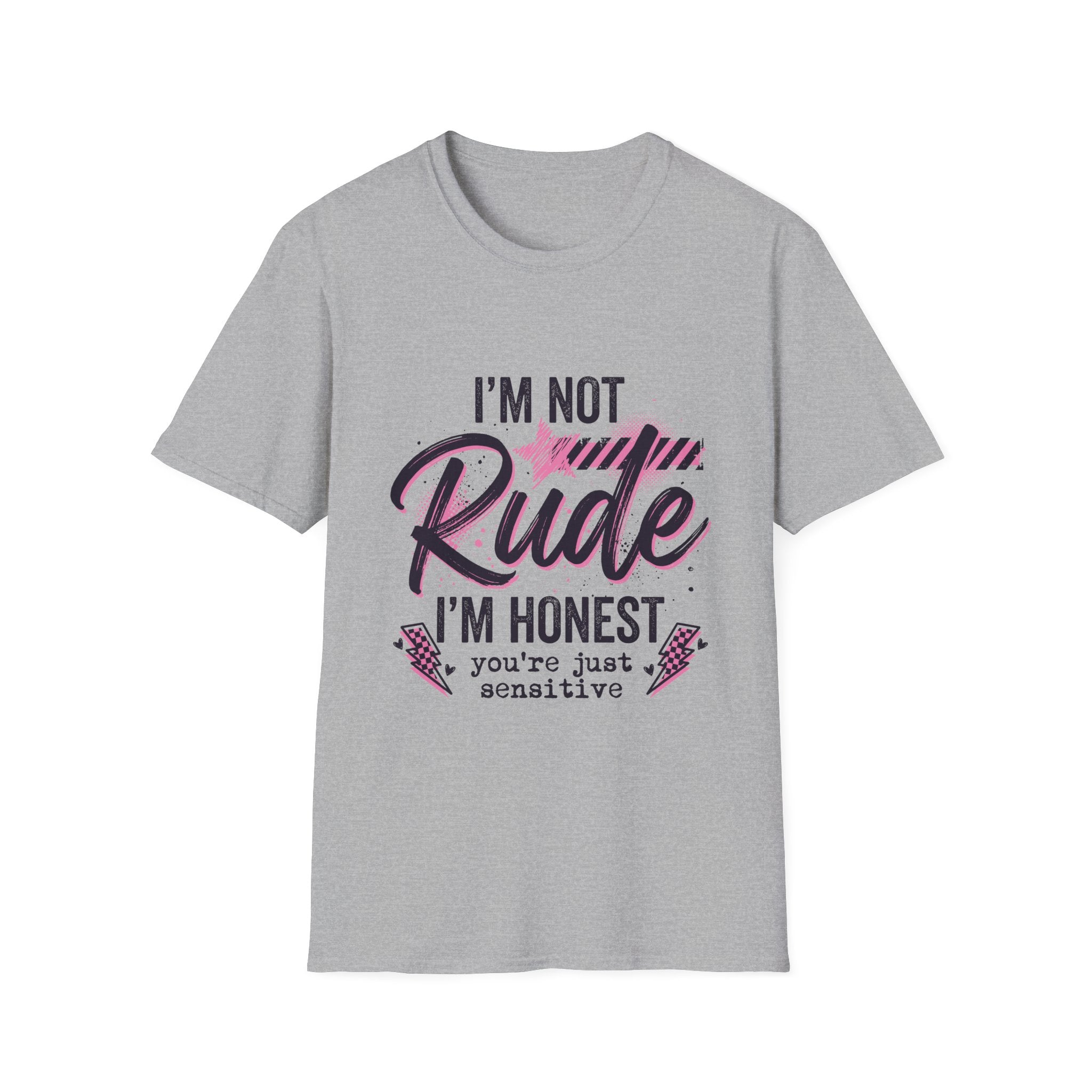 T-Shirt — "I'm Not Rude, I'm Honest" Funny Statement Tee