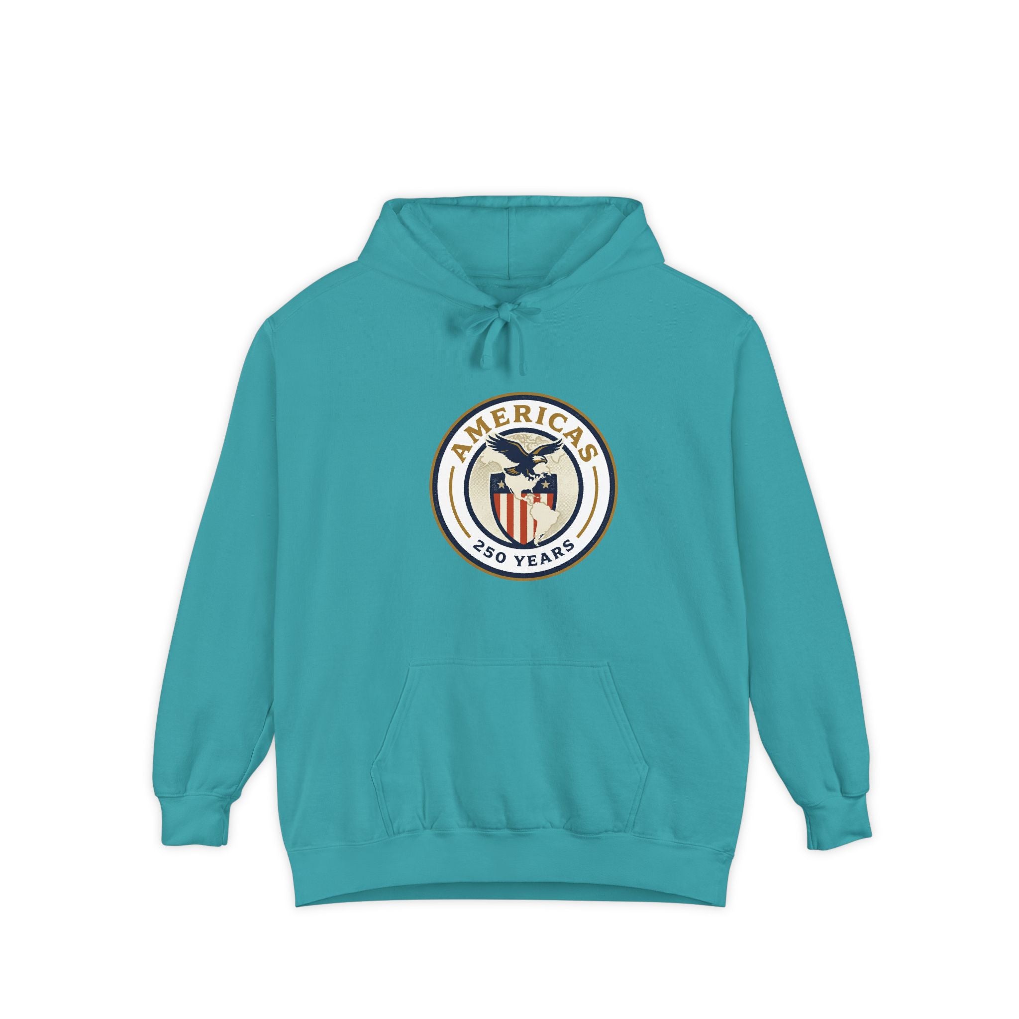 America 250 Emblem Hoodie - Patriotic Eagle Seal Pullover