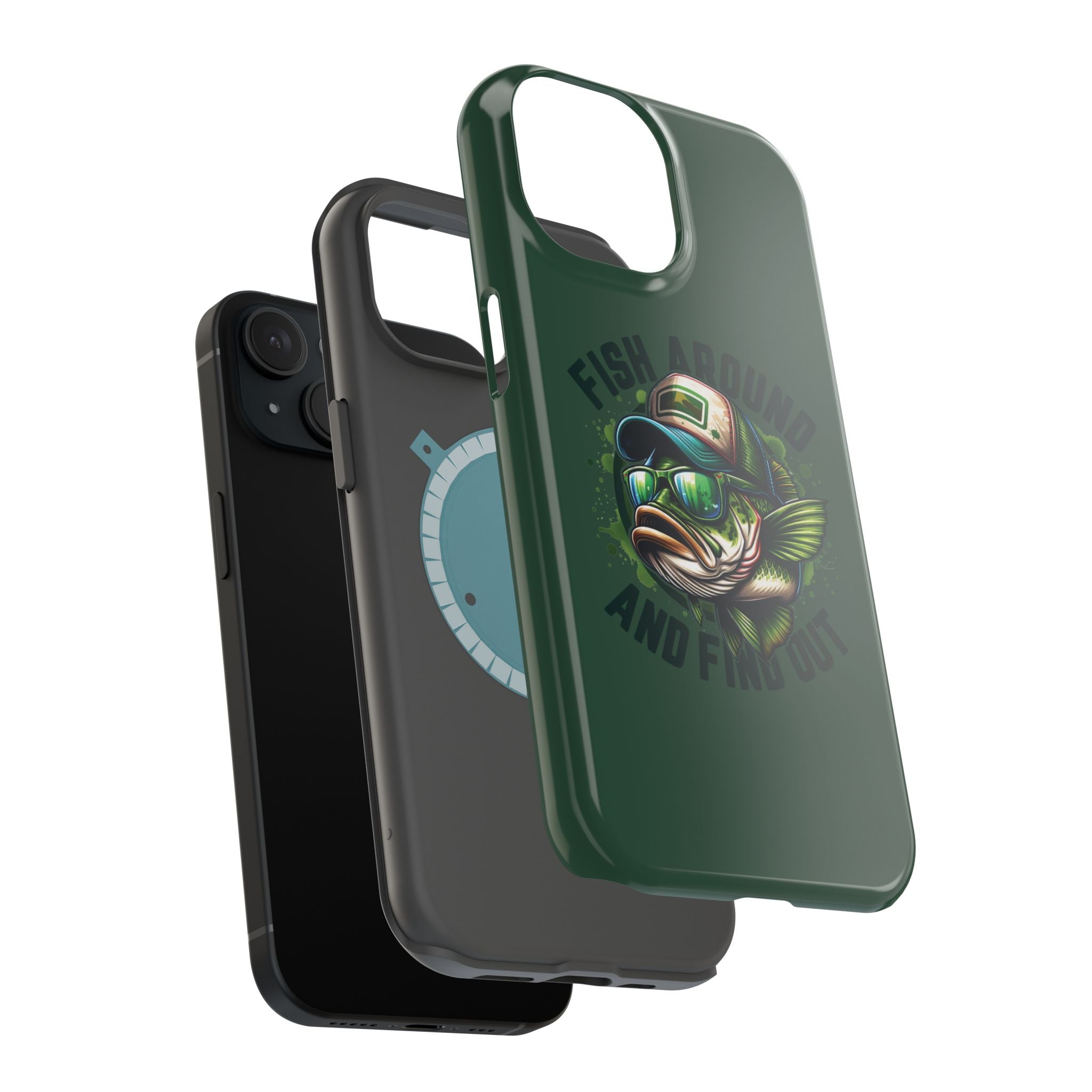 Fishing Phone Case — "Fish Around and Find Out" Magnetic Impact-Resistant Cover