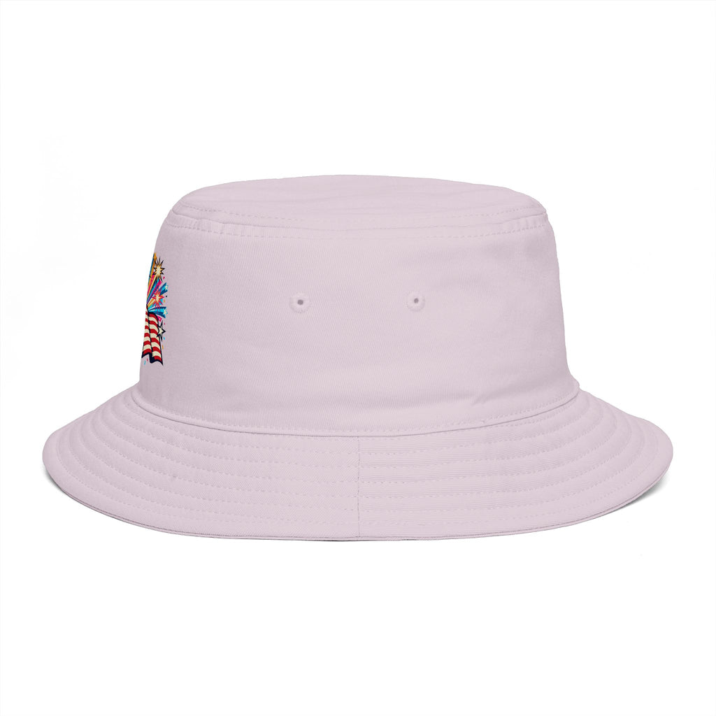 Patriotic Fireworks Bucket Hat – American Flag Celebration Hat