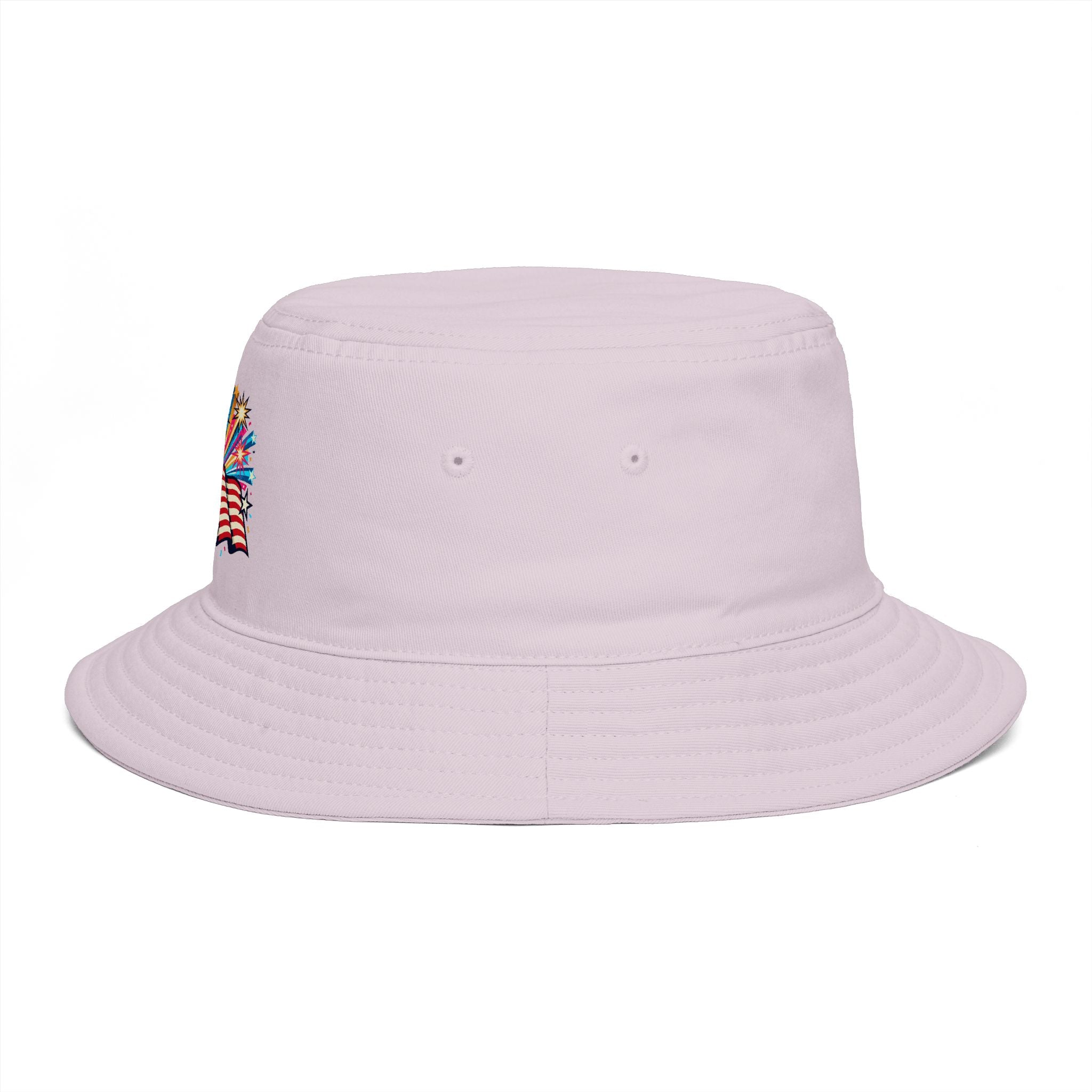 Patriotic Fireworks Bucket Hat – American Flag Celebration Hat