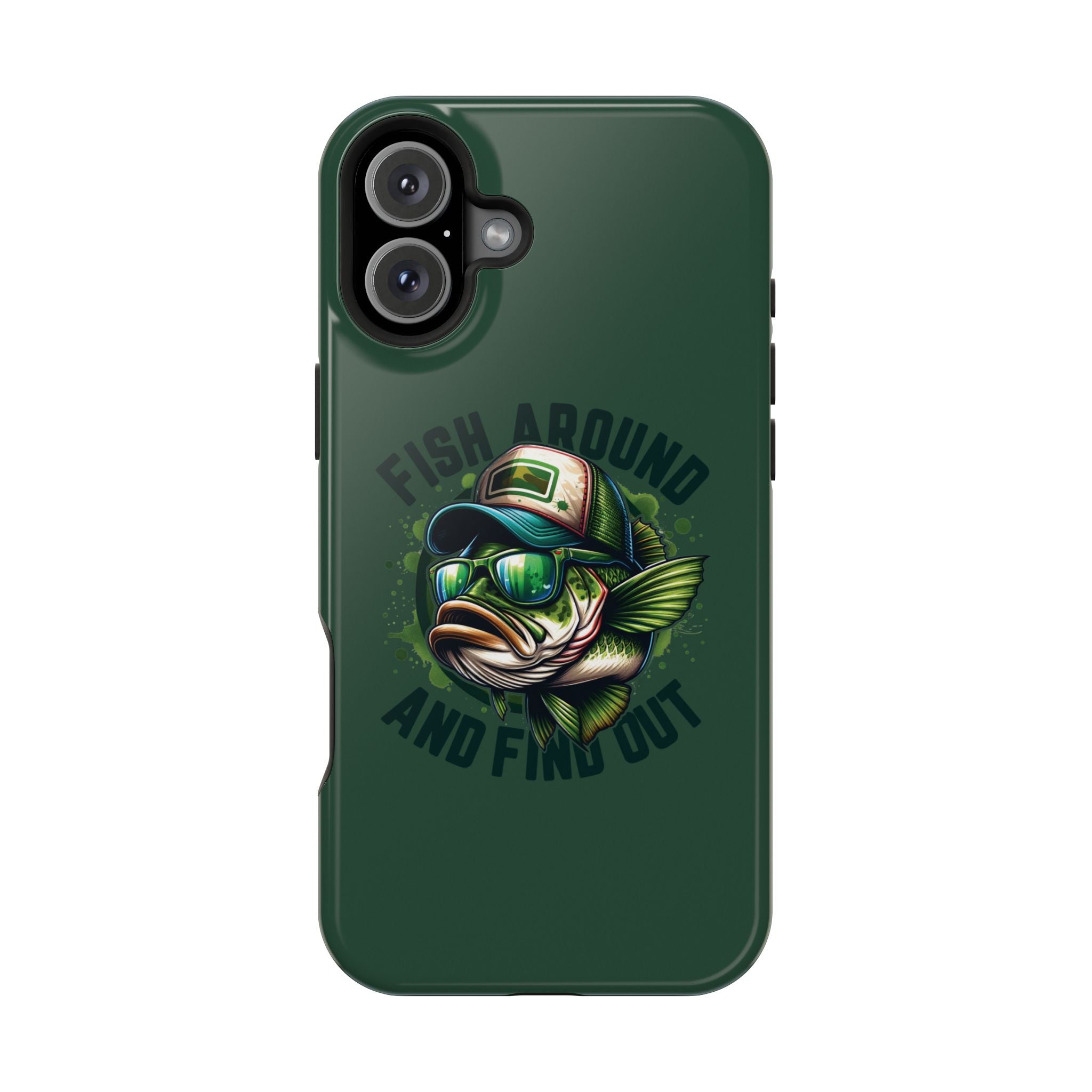 Fishing Phone Case — "Fish Around and Find Out" Magnetic Impact-Resistant Cover