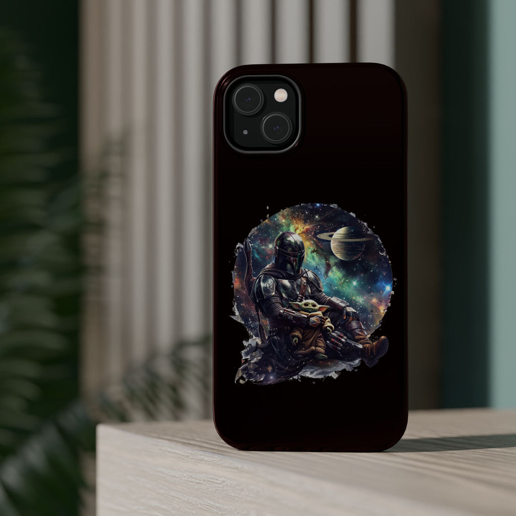 Space Mandalorian Phone Case — Magnetic Impact-Resistant Baby Yoda Design