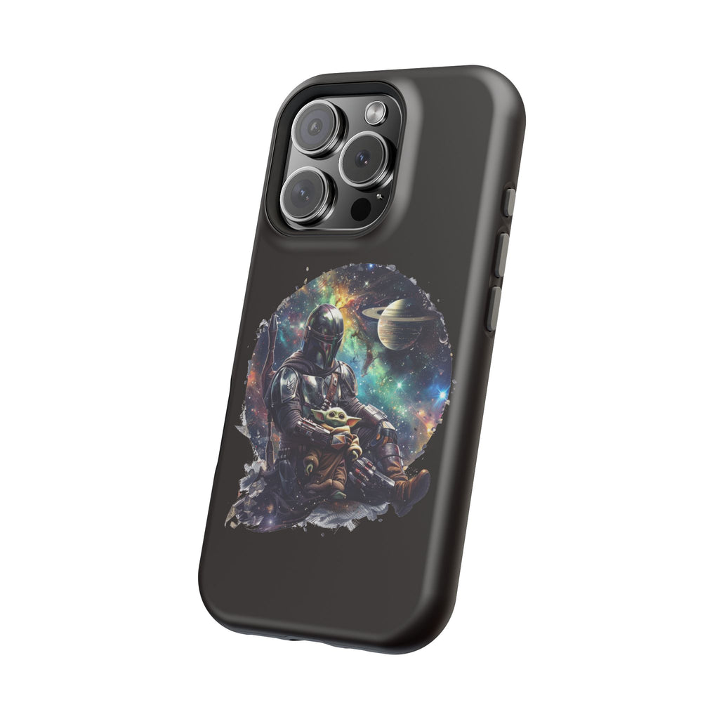 Space Mandalorian Phone Case — Magnetic Impact-Resistant Baby Yoda Design