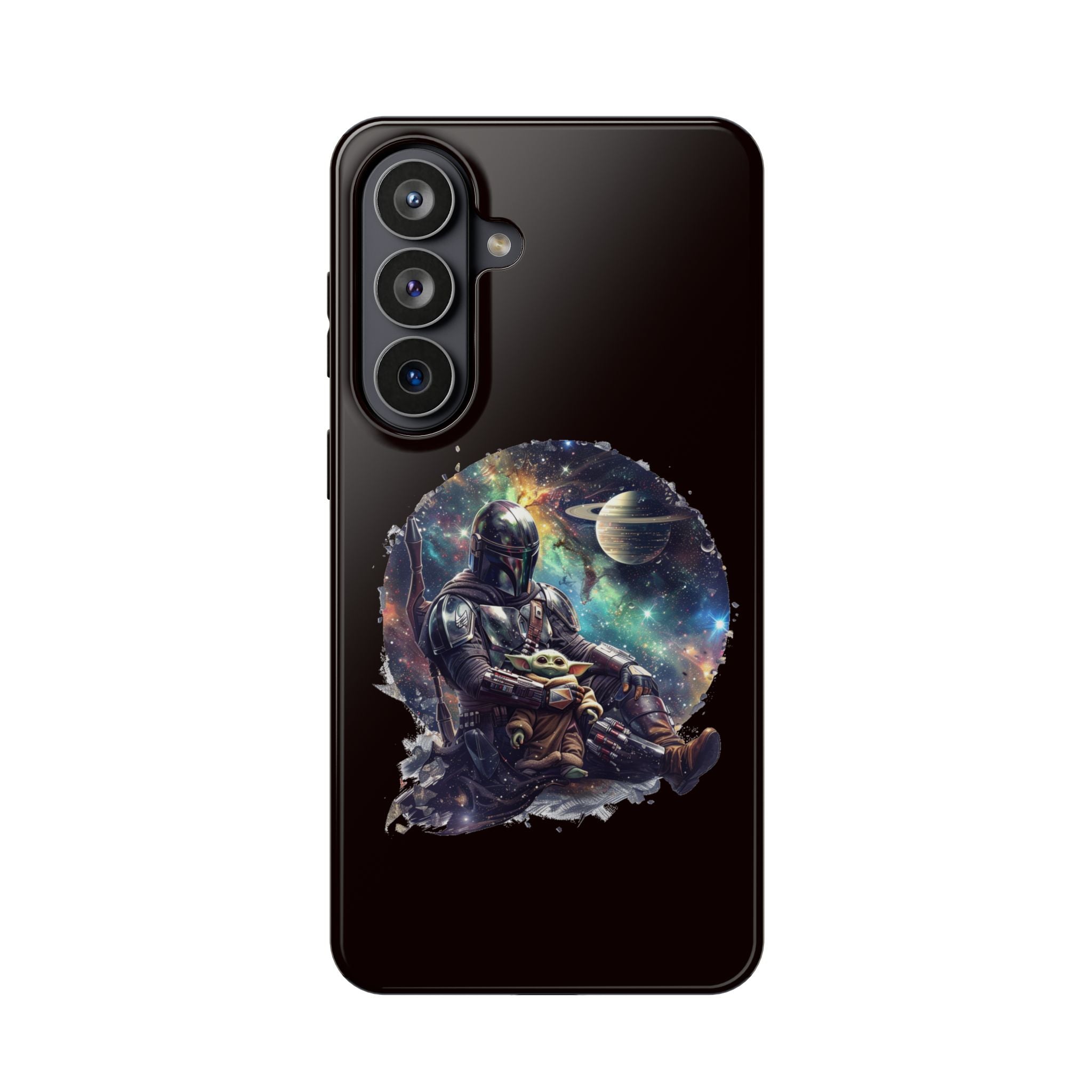 Space Mandalorian Phone Case — Magnetic Impact-Resistant Baby Yoda Design