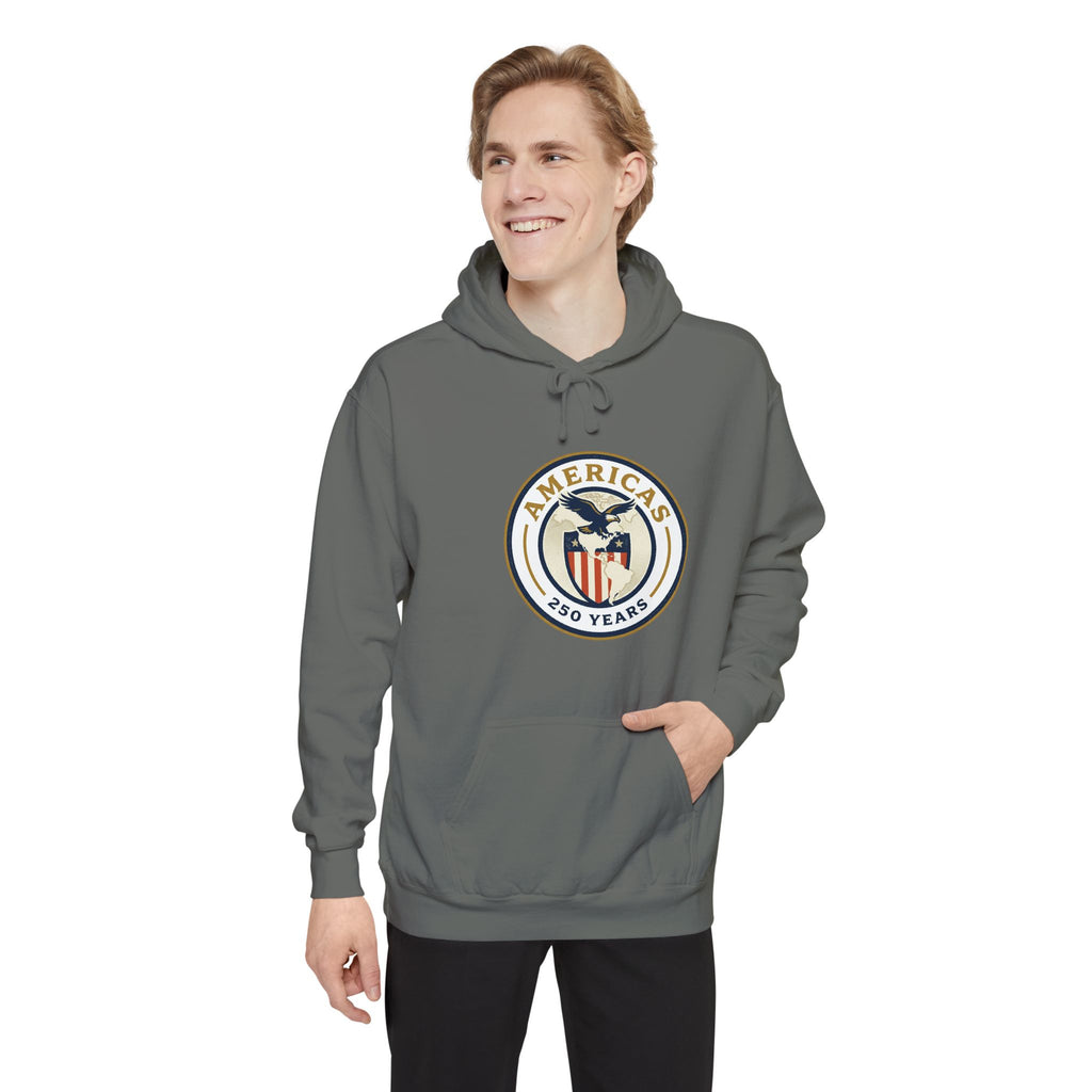 America 250 Emblem Hoodie - Patriotic Eagle Seal Pullover