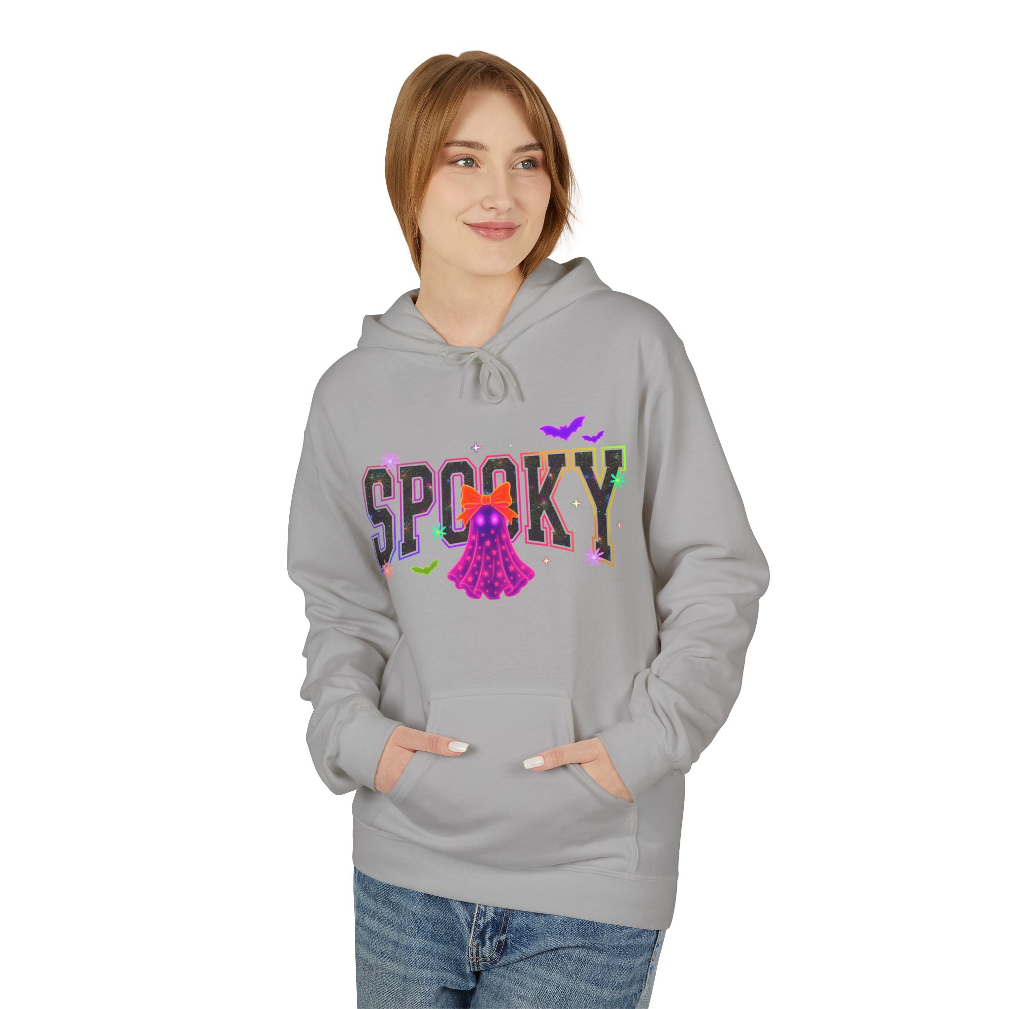 Spooky Ghost Halloween Hoodie — "Spooky" Graphic Pullover