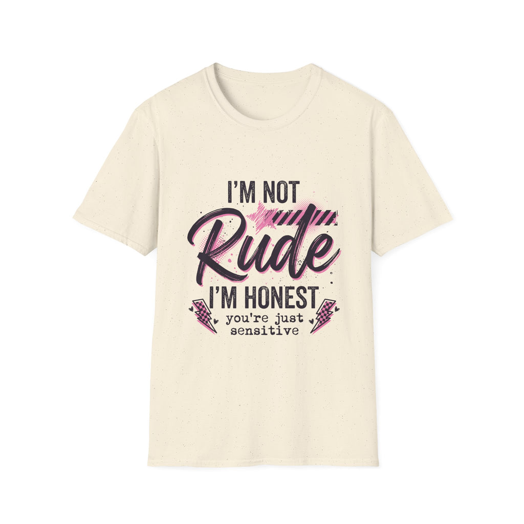 T-Shirt — "I'm Not Rude, I'm Honest" Funny Statement Tee