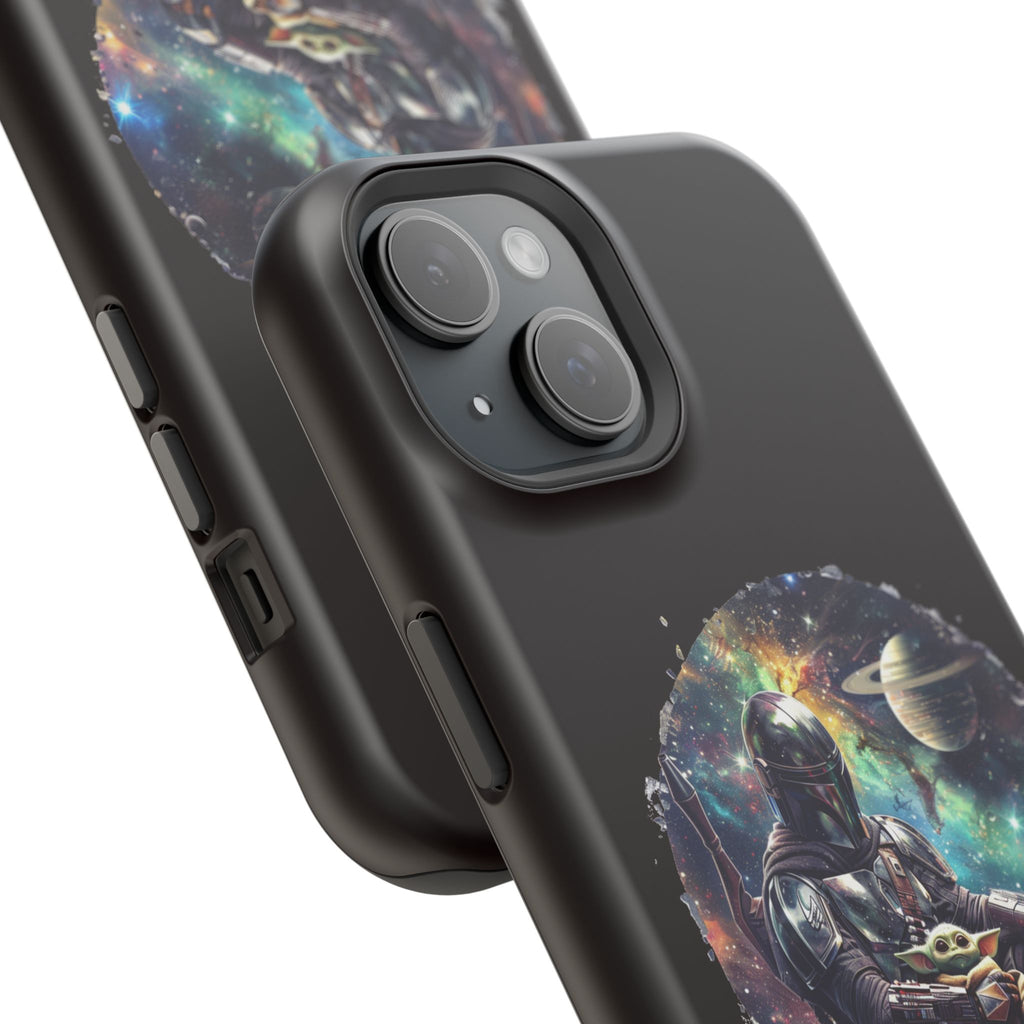 Space Mandalorian Phone Case — Magnetic Impact-Resistant Baby Yoda Design