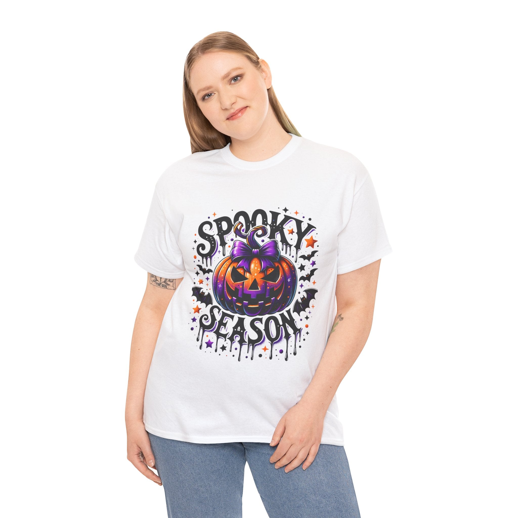 Halloween 'Spooky Season' Pumpkin Tee — Cute Jack-o'-Lantern Halloween T-Shirt
