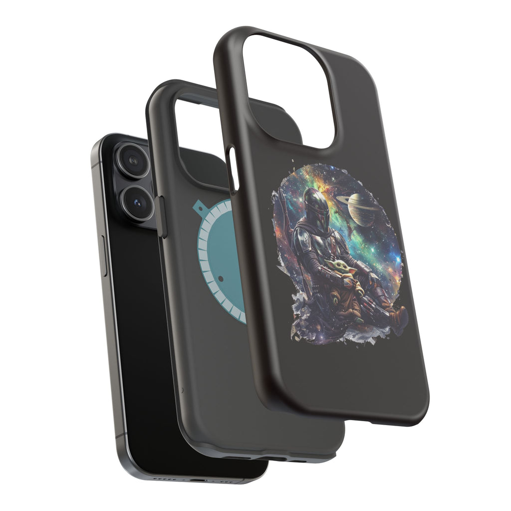 Space Mandalorian Phone Case — Magnetic Impact-Resistant Baby Yoda Design