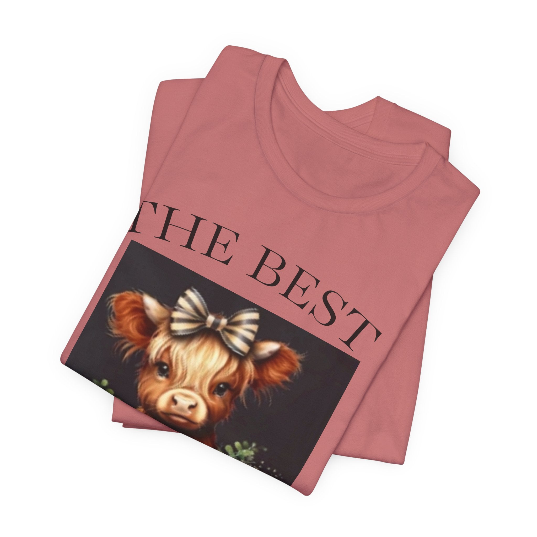 The Best Teacher Cow Tee — Cute Floral Cow Graphic Teacher T-Shirt
