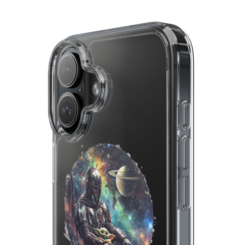Clear Phone Case — Mandalorian & Grogu Space Art Clear Case