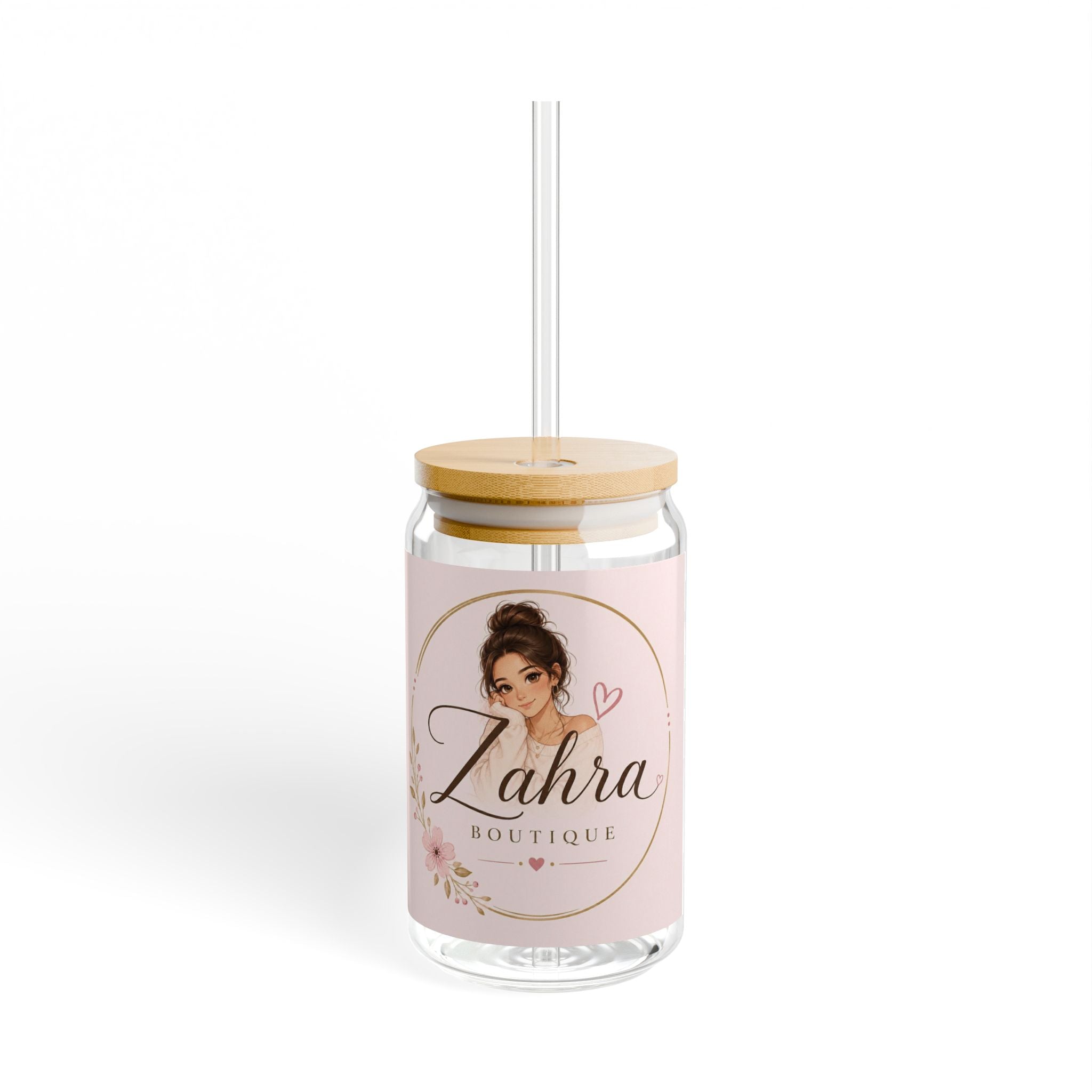 Zahra Boutique 16 Oz Glass Cup