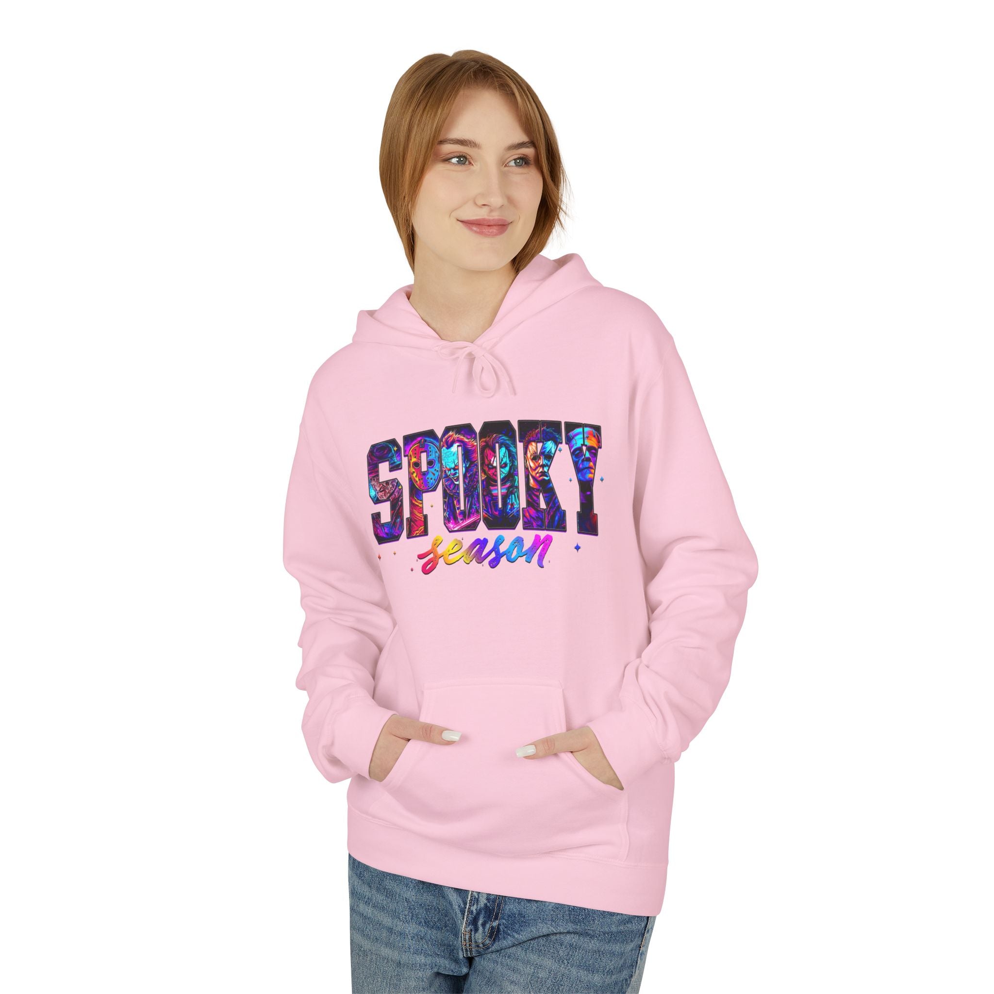 Spooky Season Hoodie — Colorful Halloween Graphic Pullover