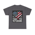 Veterans T-Shirt — Distressed American Flag 'Thank You Veterans' Tee