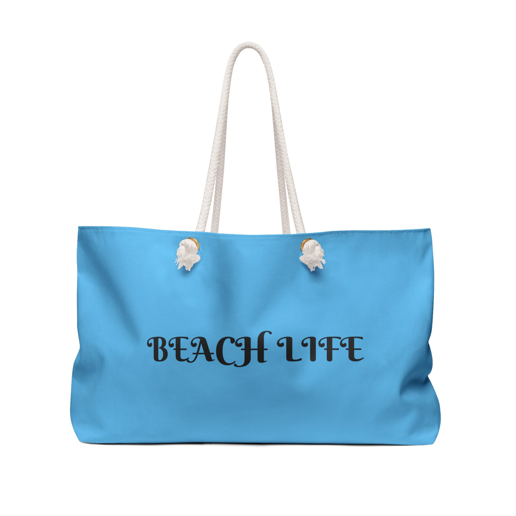 Tropical Palm Weekender Bag – Retro Sunset Beach Tote with "BEACHTIME" Text