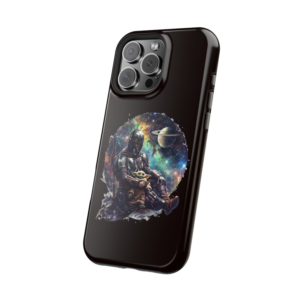 Space Mandalorian Phone Case — Magnetic Impact-Resistant Baby Yoda Design