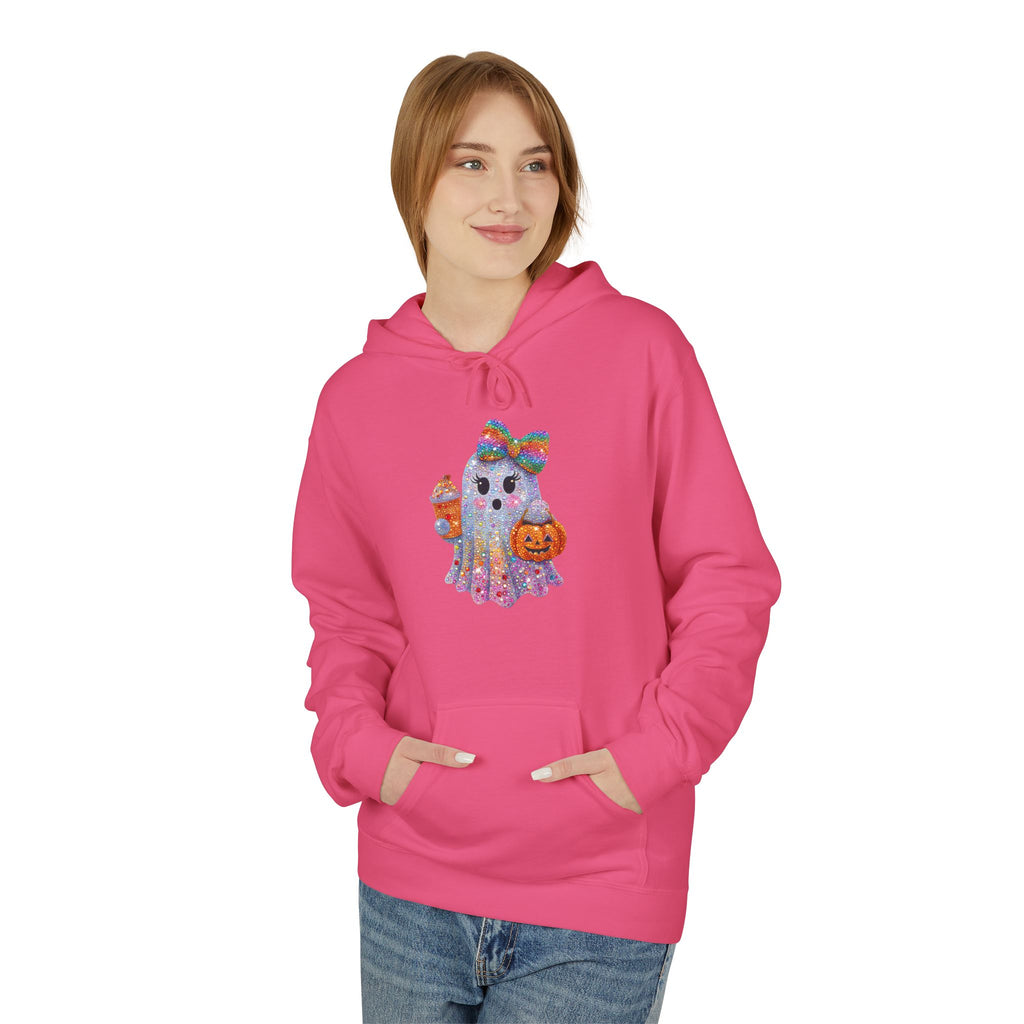 Colorful Cat Silhouette Hoodie — Floral Watercolor Kitten Design