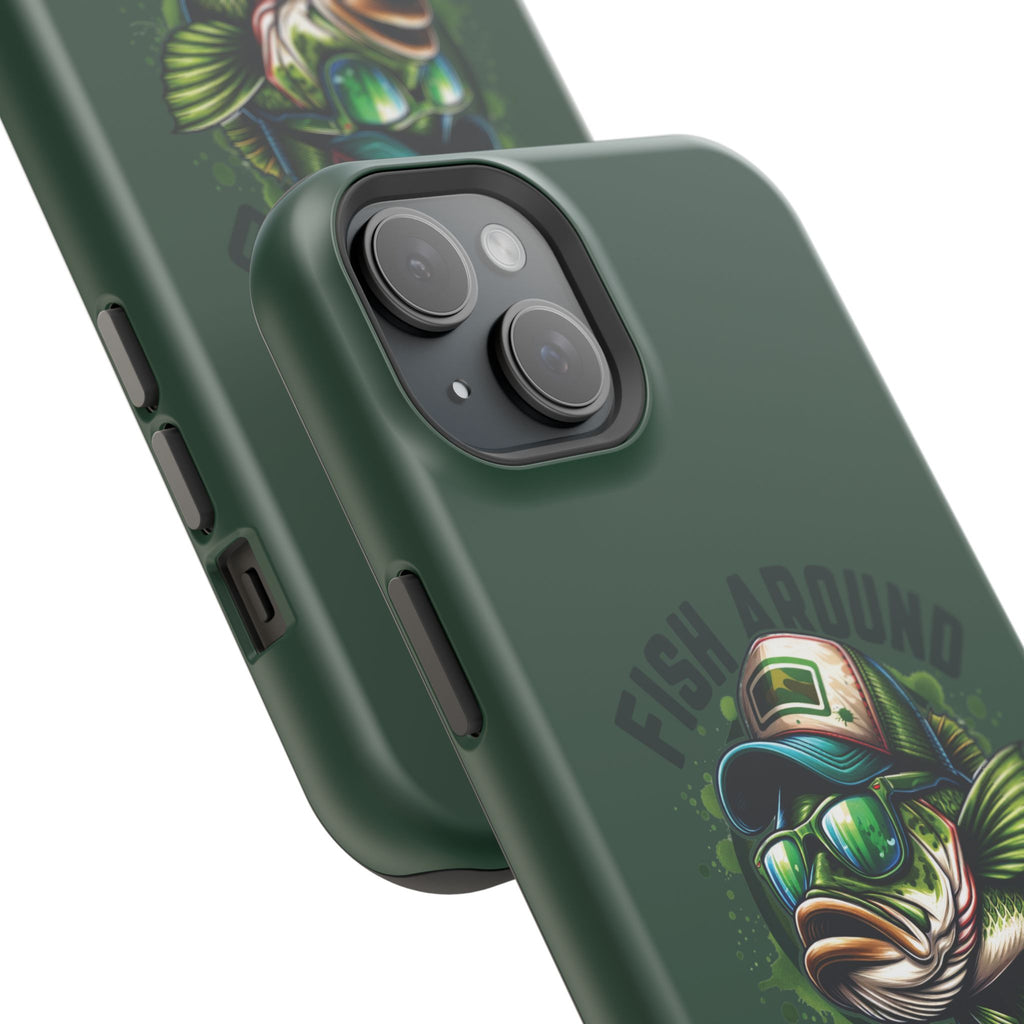Fishing Phone Case — "Fish Around and Find Out" Magnetic Impact-Resistant Cover