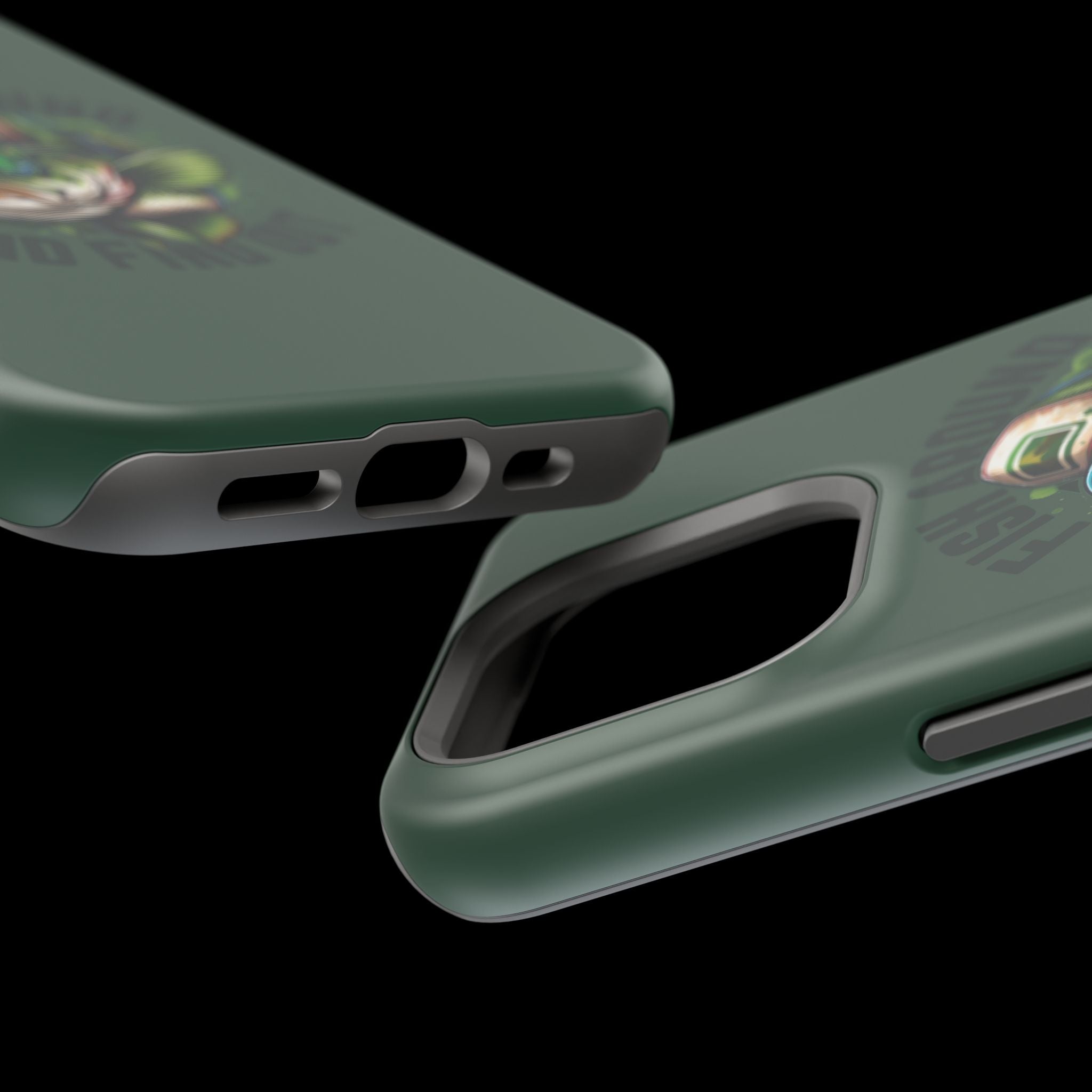 Fishing Phone Case — "Fish Around and Find Out" Magnetic Impact-Resistant Cover