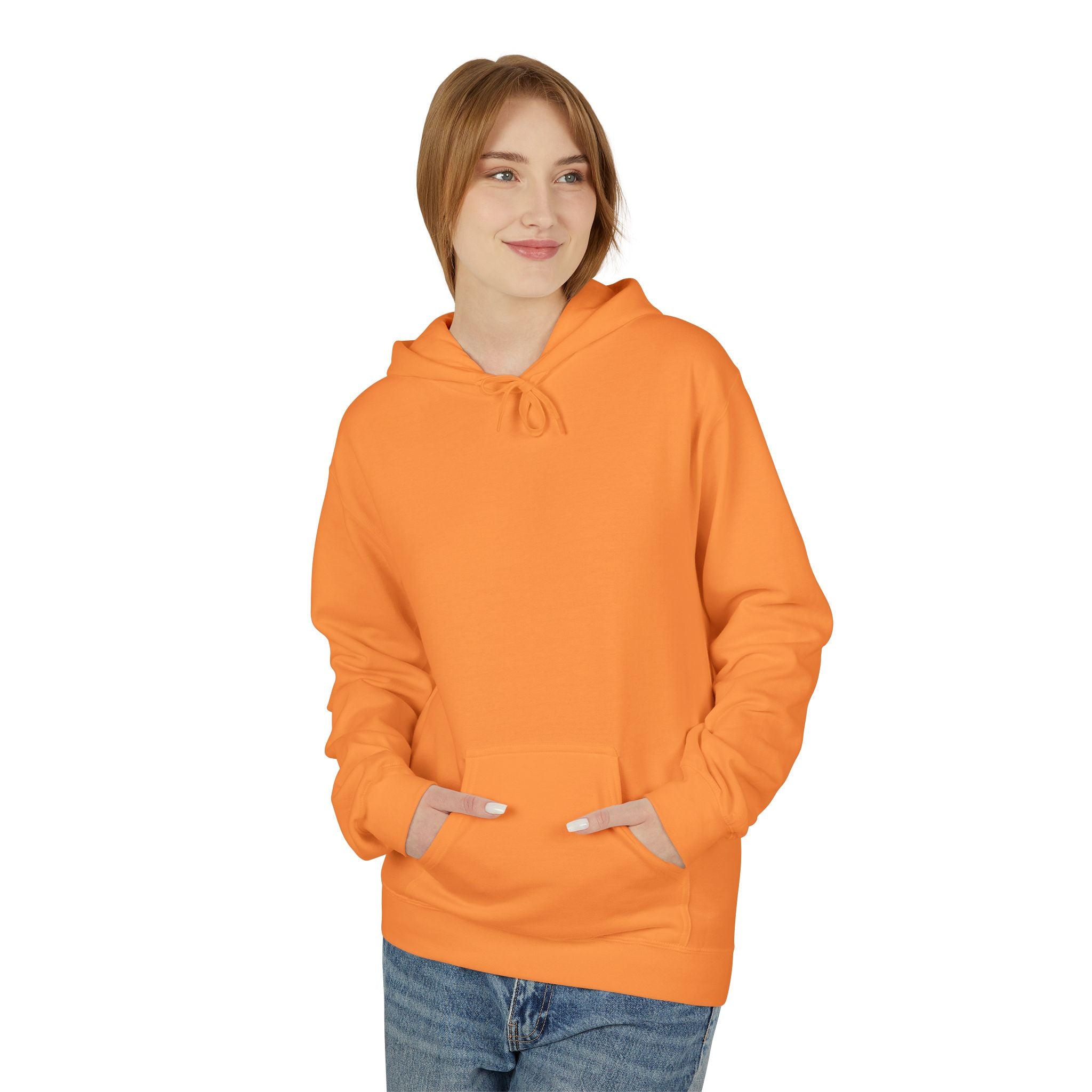 Cute Halloween Ghost Hoodie — Glitter Ghost Holding Pumpkin & Coffee Graphic