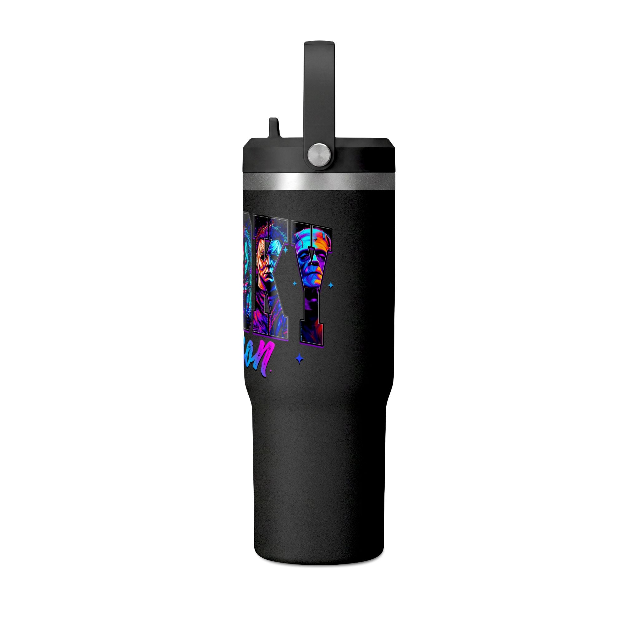 32oz Nomad Tumbler — 'Summer Season' Colorful Neon Graphic Travel Mug