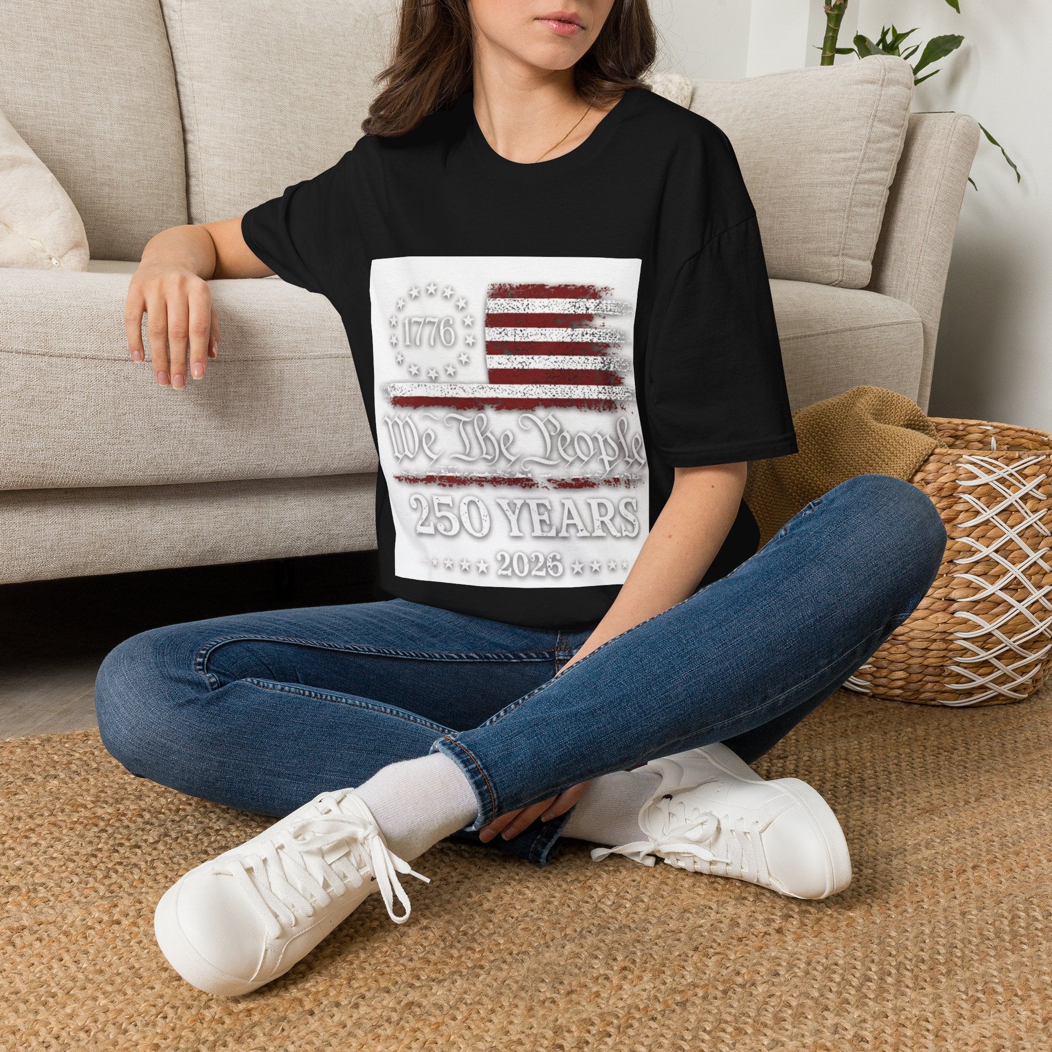 1776 American Flag T-Shirt — We the People 250 Years Patriotic Tee