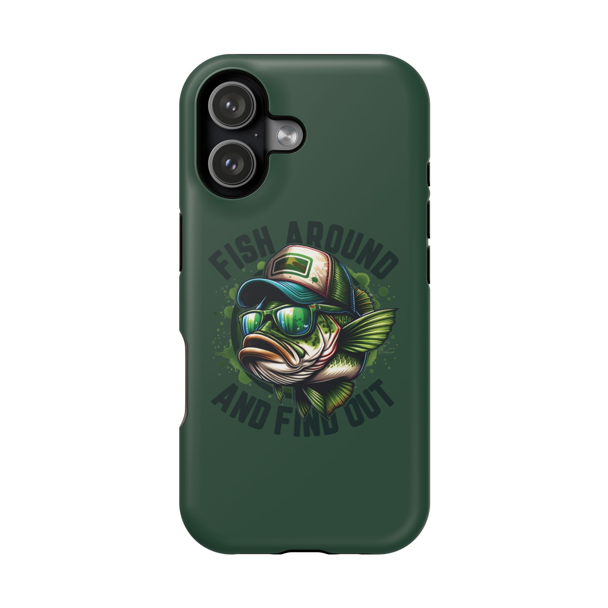 Fishing Phone Case — "Fish Around and Find Out" Magnetic Impact-Resistant Cover