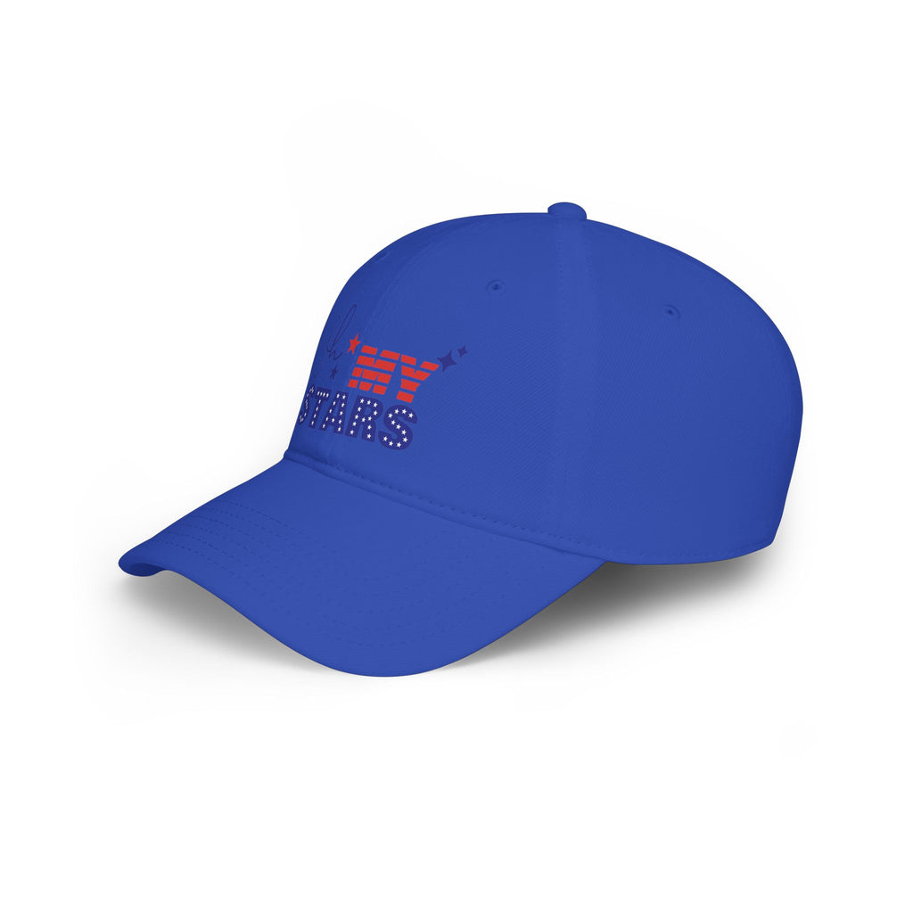 Oh Stars Red Baseball Cap — Retro Sparkle Logo Dad Hat