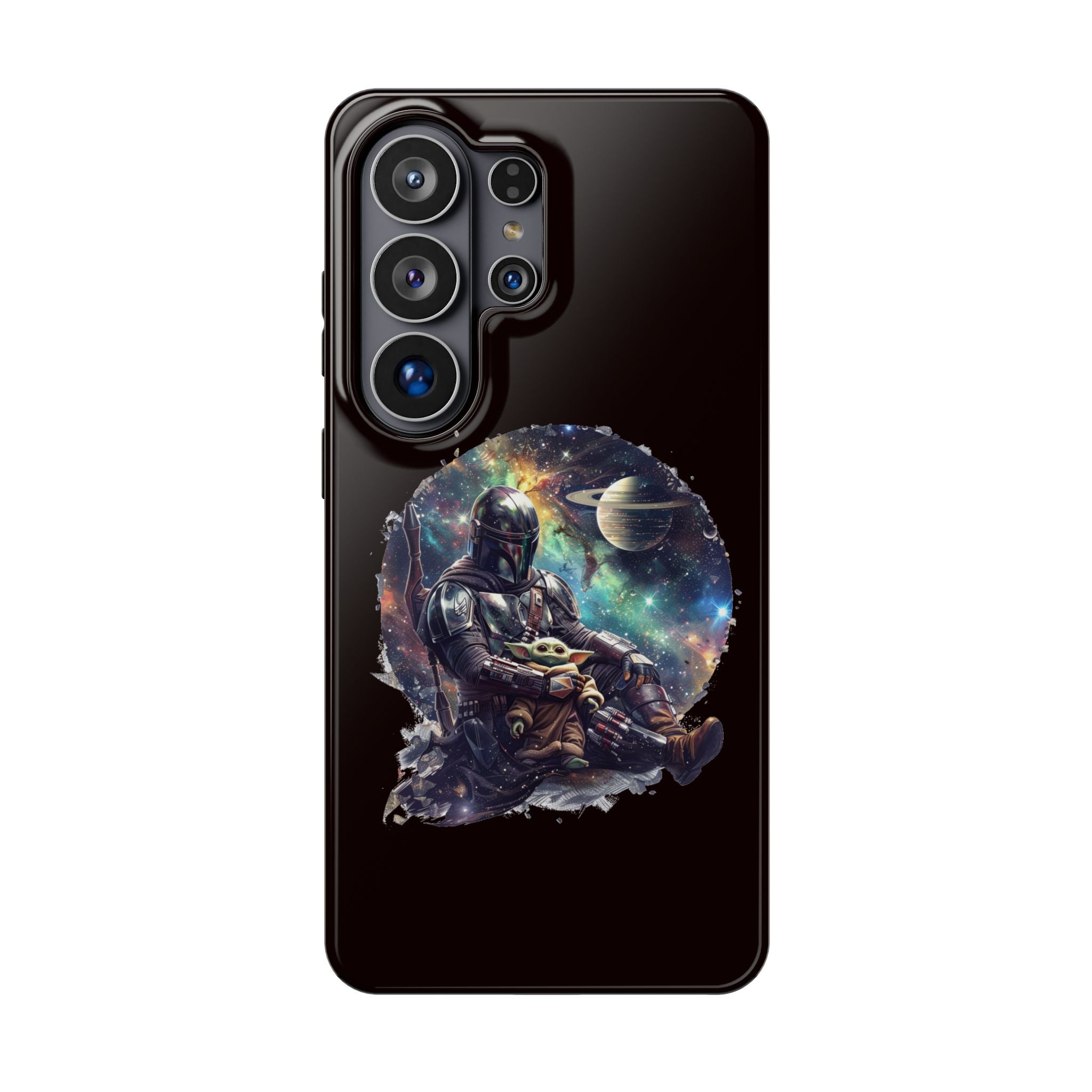 Space Mandalorian Phone Case — Magnetic Impact-Resistant Baby Yoda Design