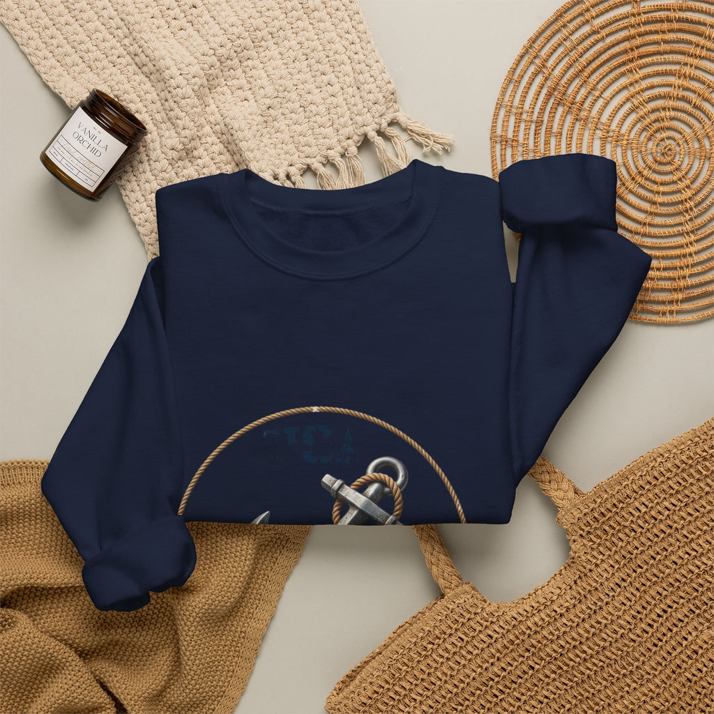 Navy Anchor Crewneck Sweatshirt – Vintage “U.S. Navy” Nautical Graphic
