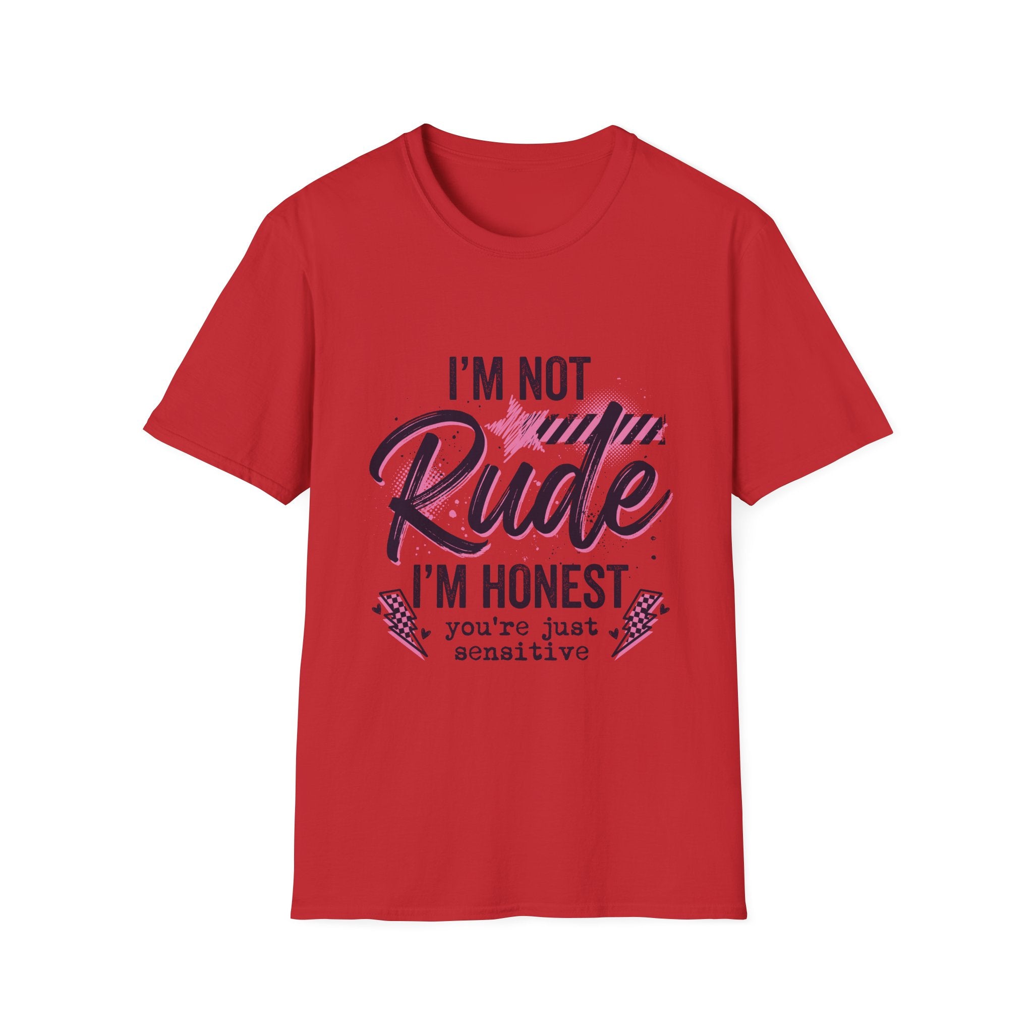 T-Shirt — "I'm Not Rude, I'm Honest" Funny Statement Tee